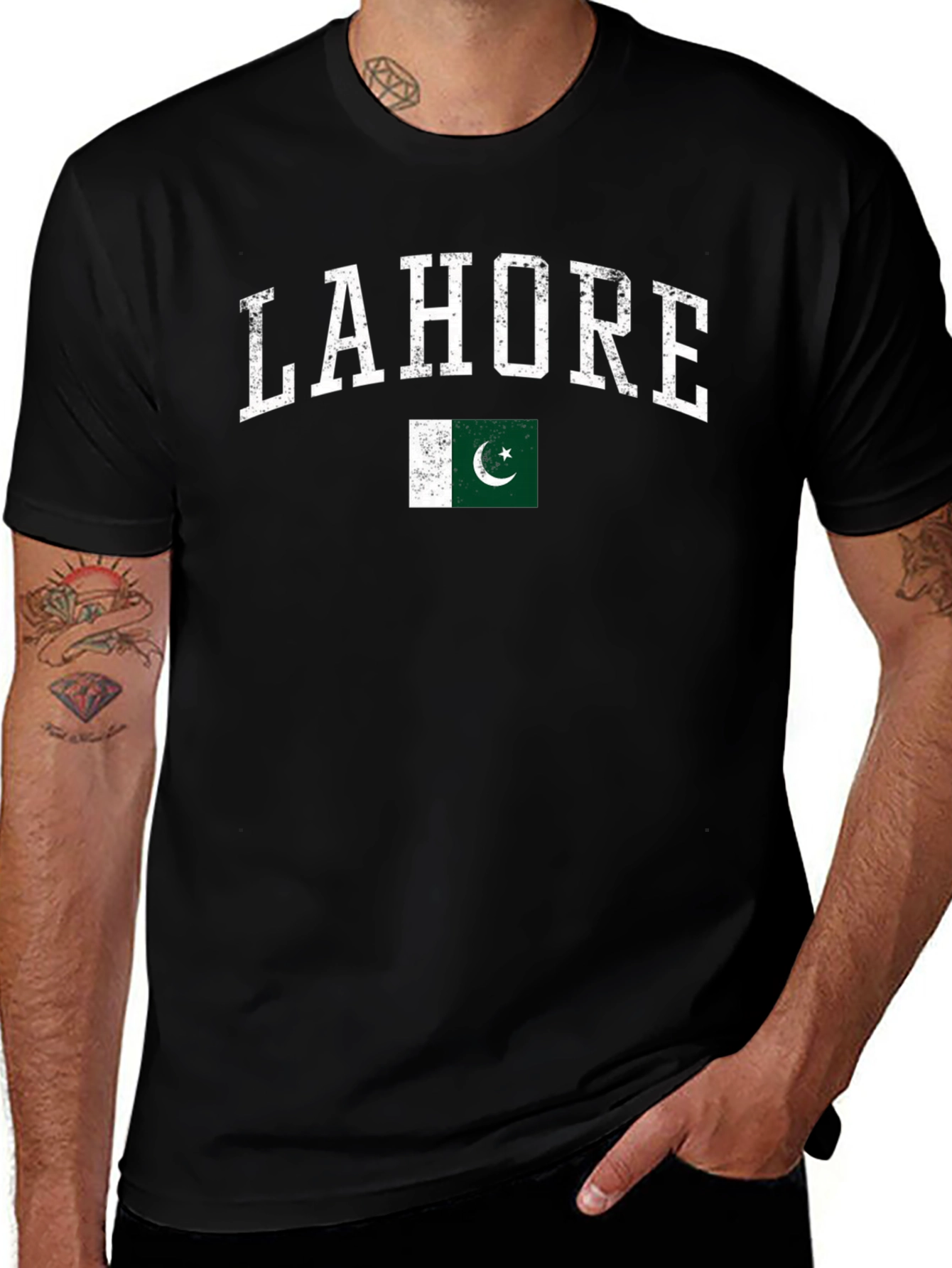 Lahore Pakistan Flag Graphic T-Shirt