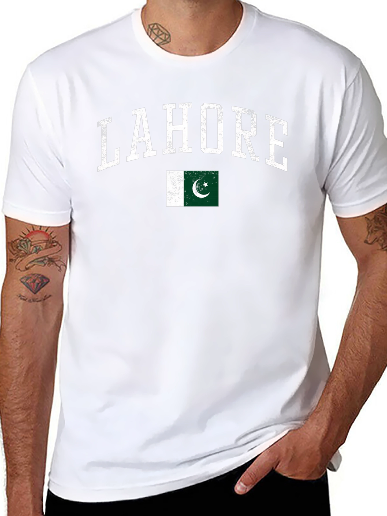 Lahore Pakistan Flag Graphic T-Shirt