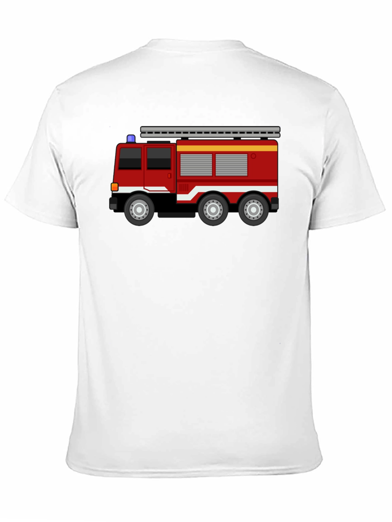 Fire Truck T-Shirt - Black Cotton Blend