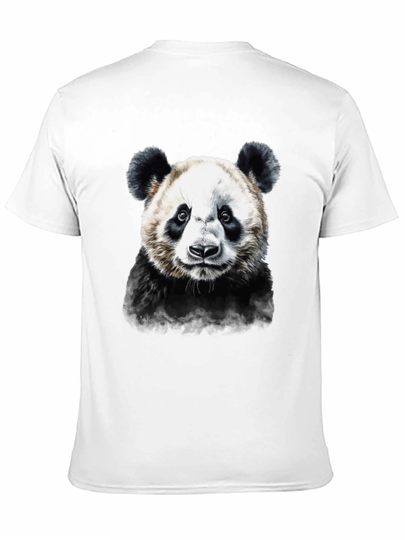 Panda Graphic Tee - Mens Black Cotton T-Shirt
