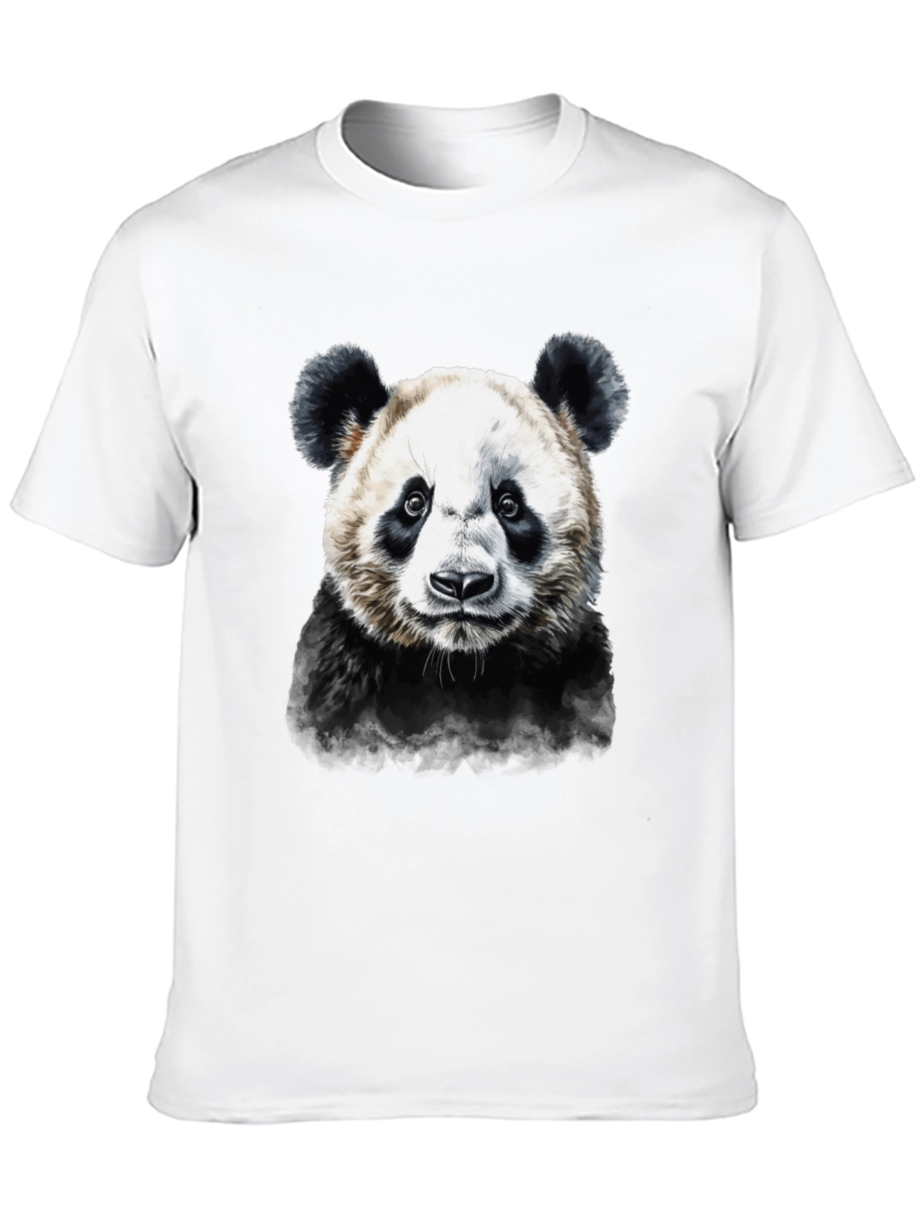 Panda Graphic Tee - Mens Black Cotton T-Shirt