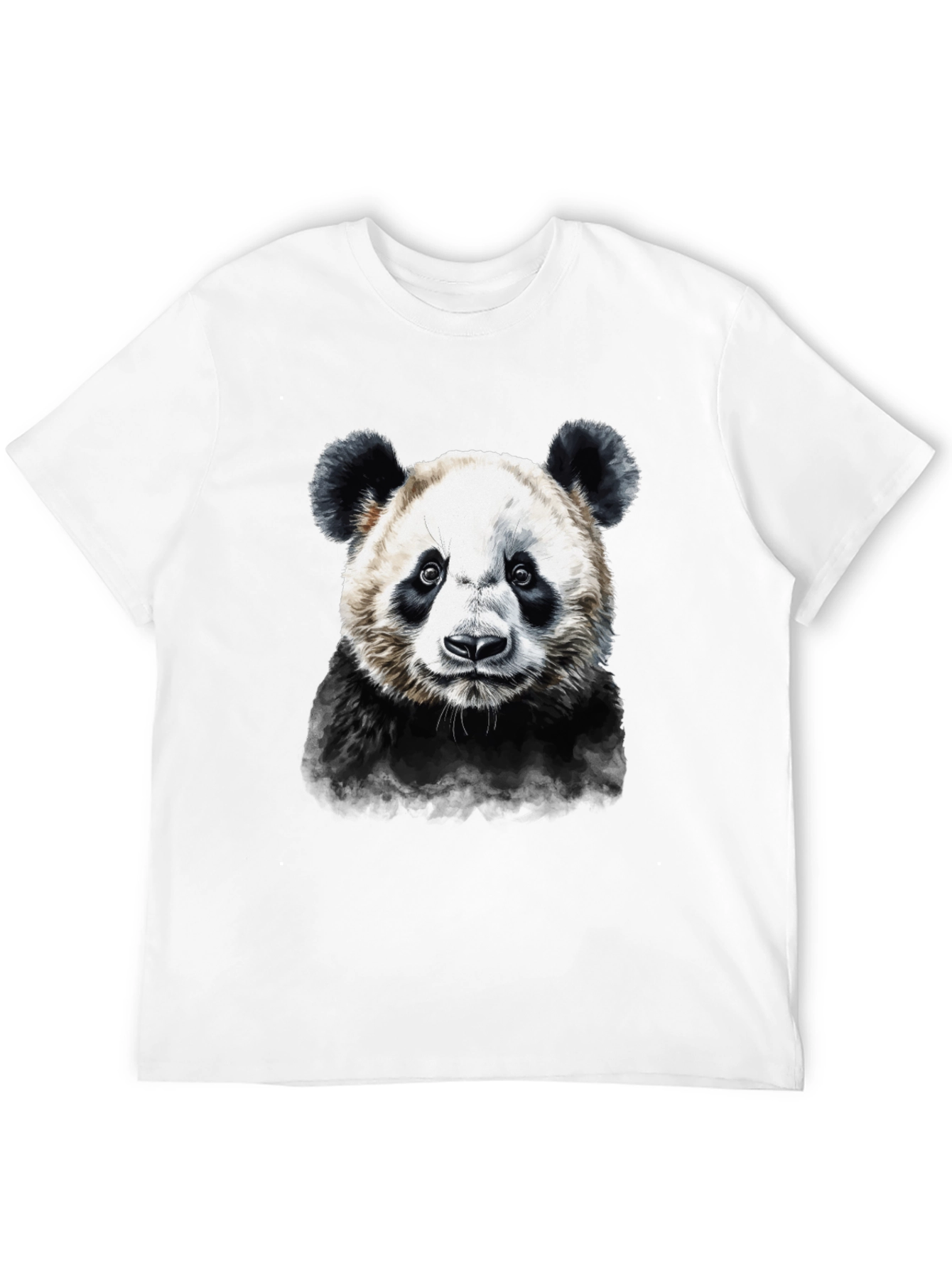 Panda Graphic Tee - Mens Black Cotton T-Shirt