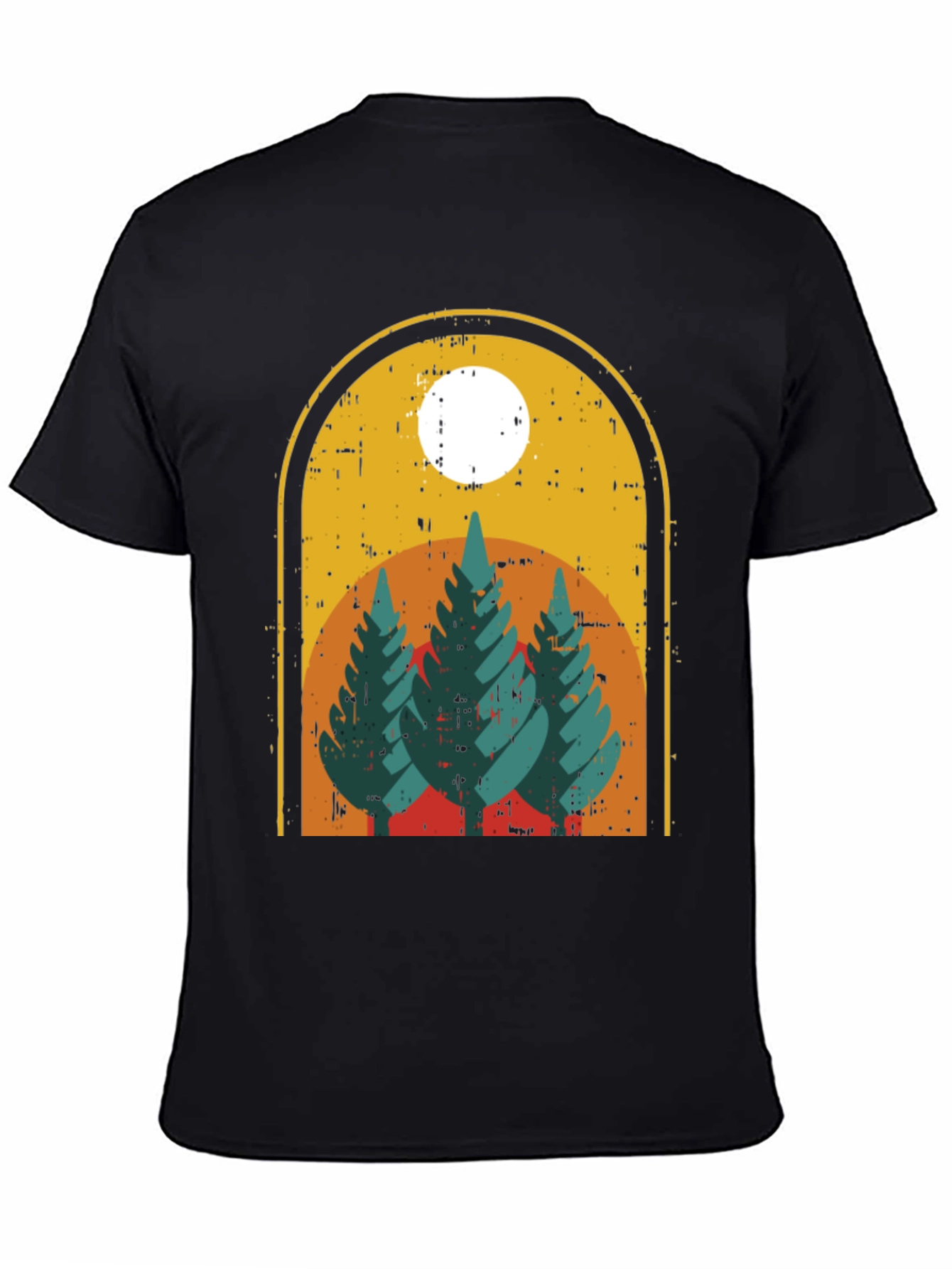 Retro Mountain Scene Graphic T-Shirt