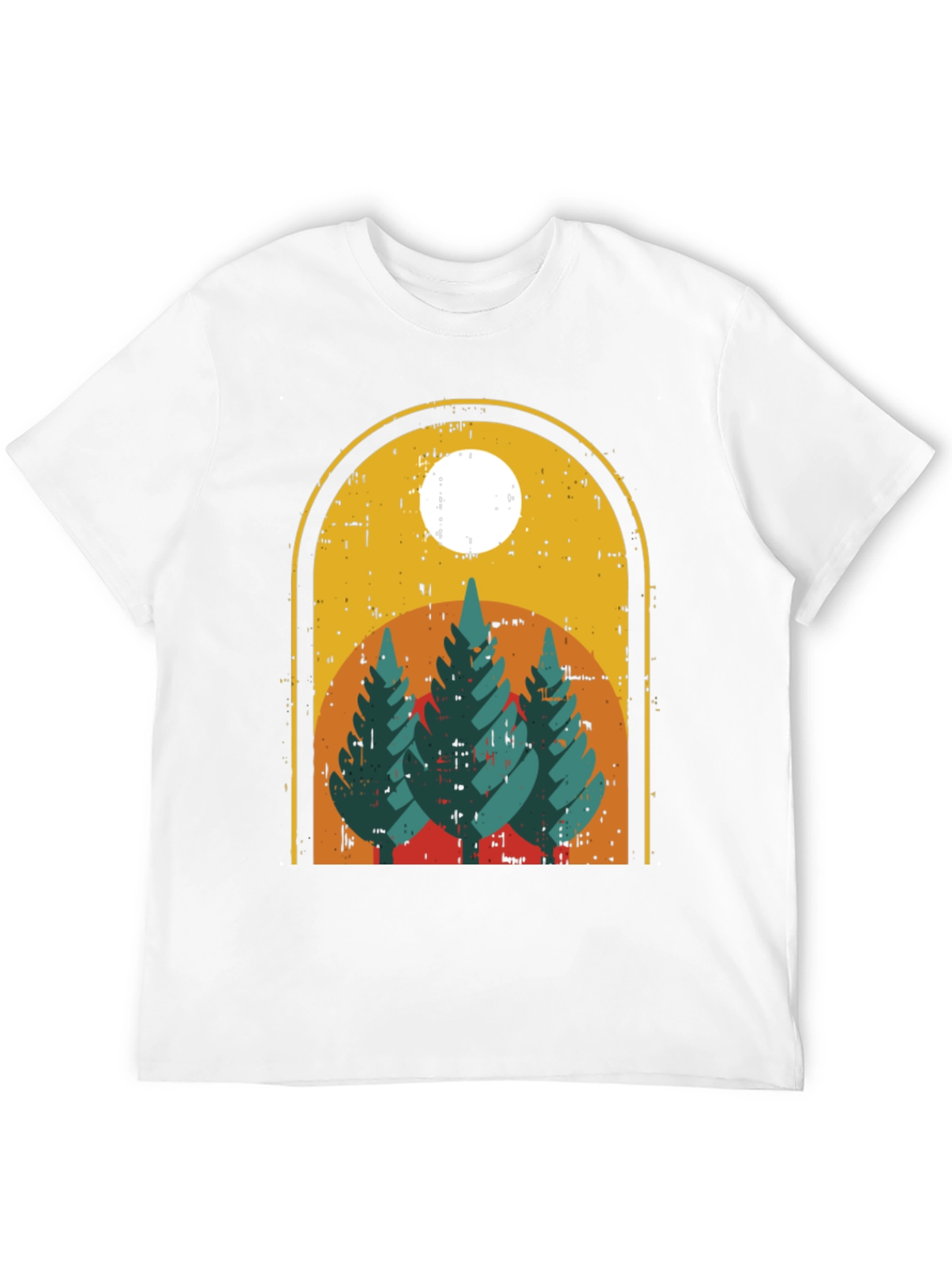 Retro Mountain Scene Graphic T-Shirt