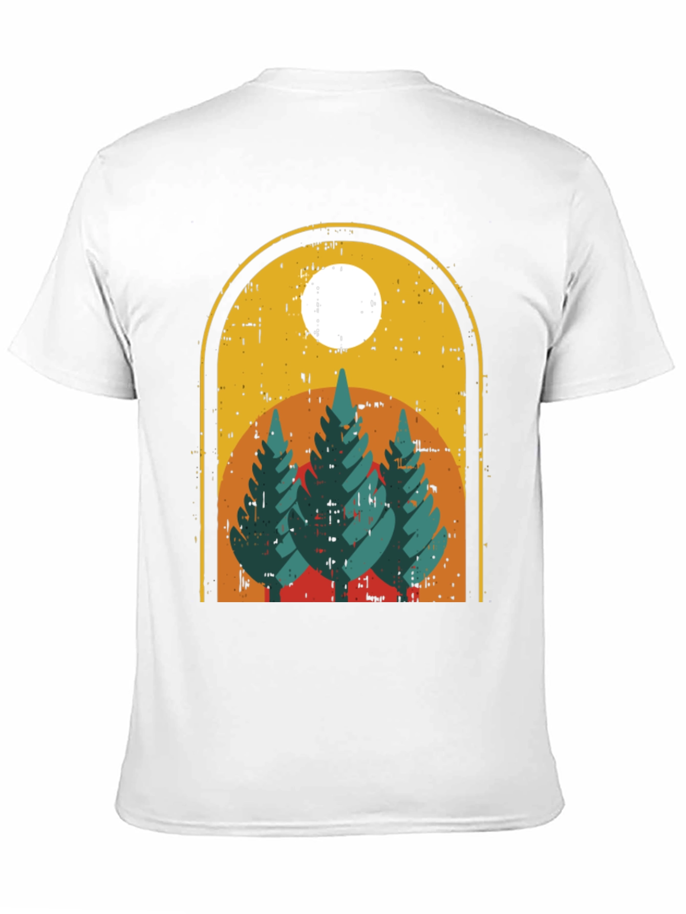 Retro Mountain Scene Graphic T-Shirt