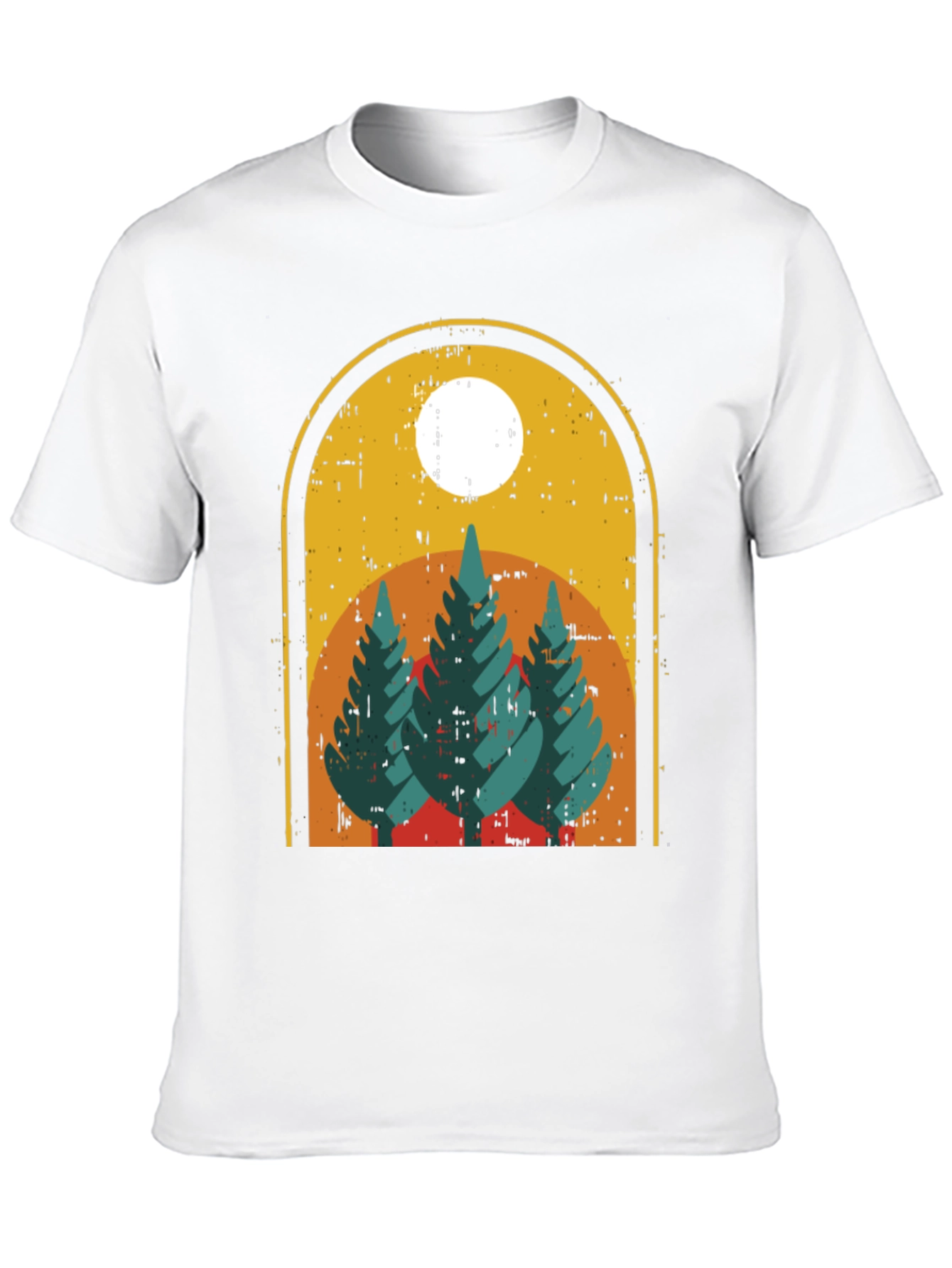 Retro Mountain Scene Graphic T-Shirt