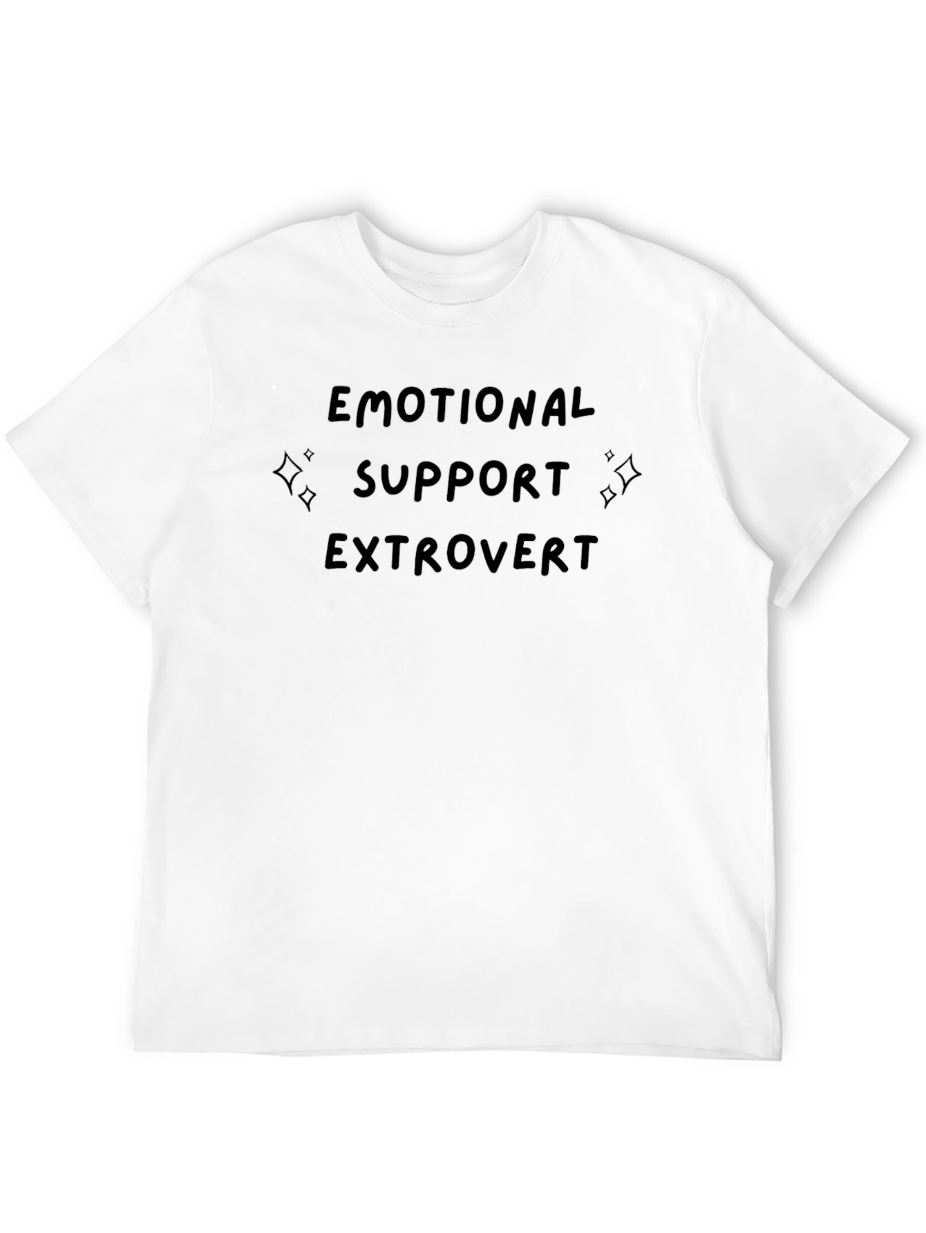 Emotional Support Extrovert Black Tee
