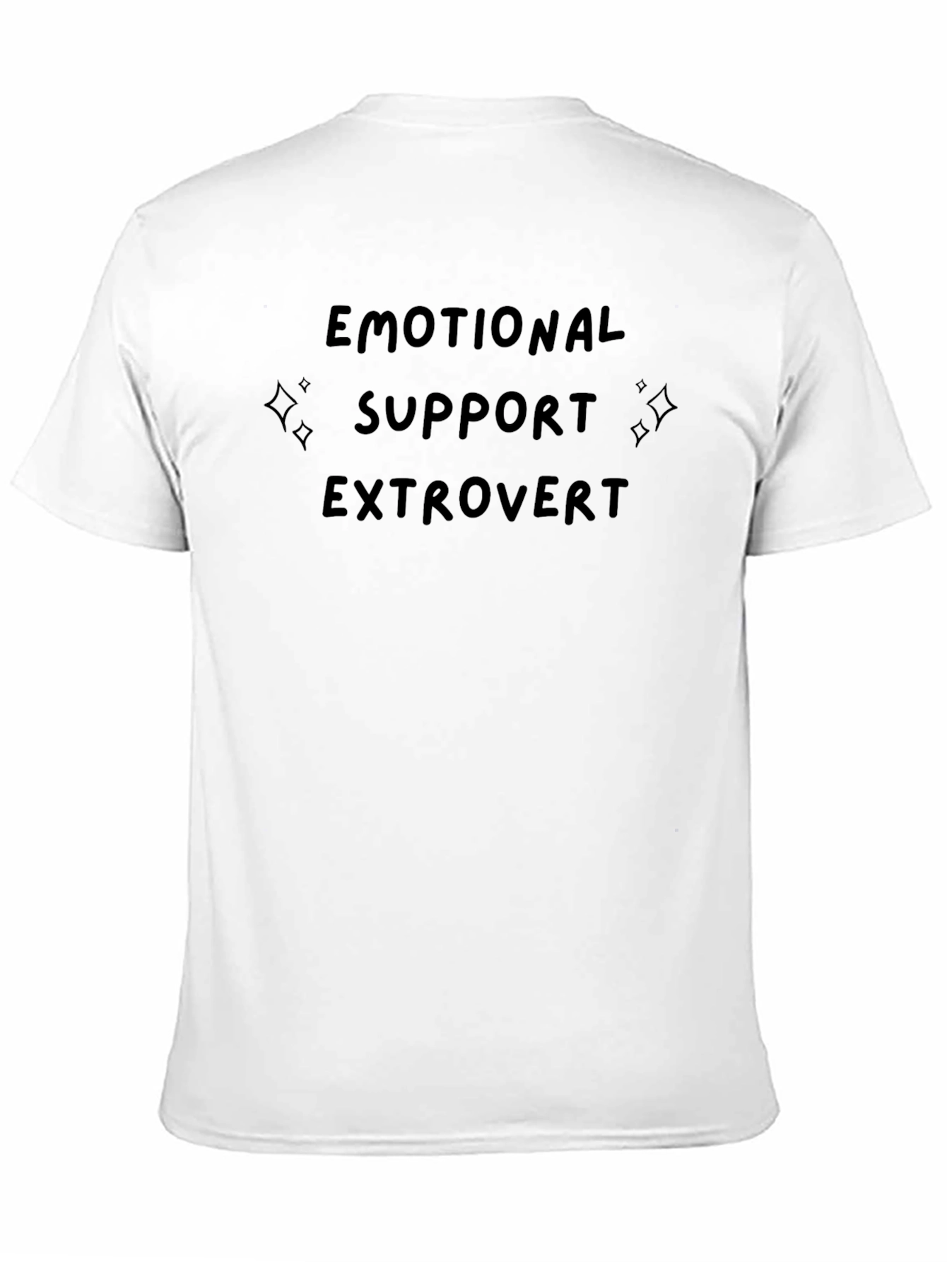 Emotional Support Extrovert Black Tee