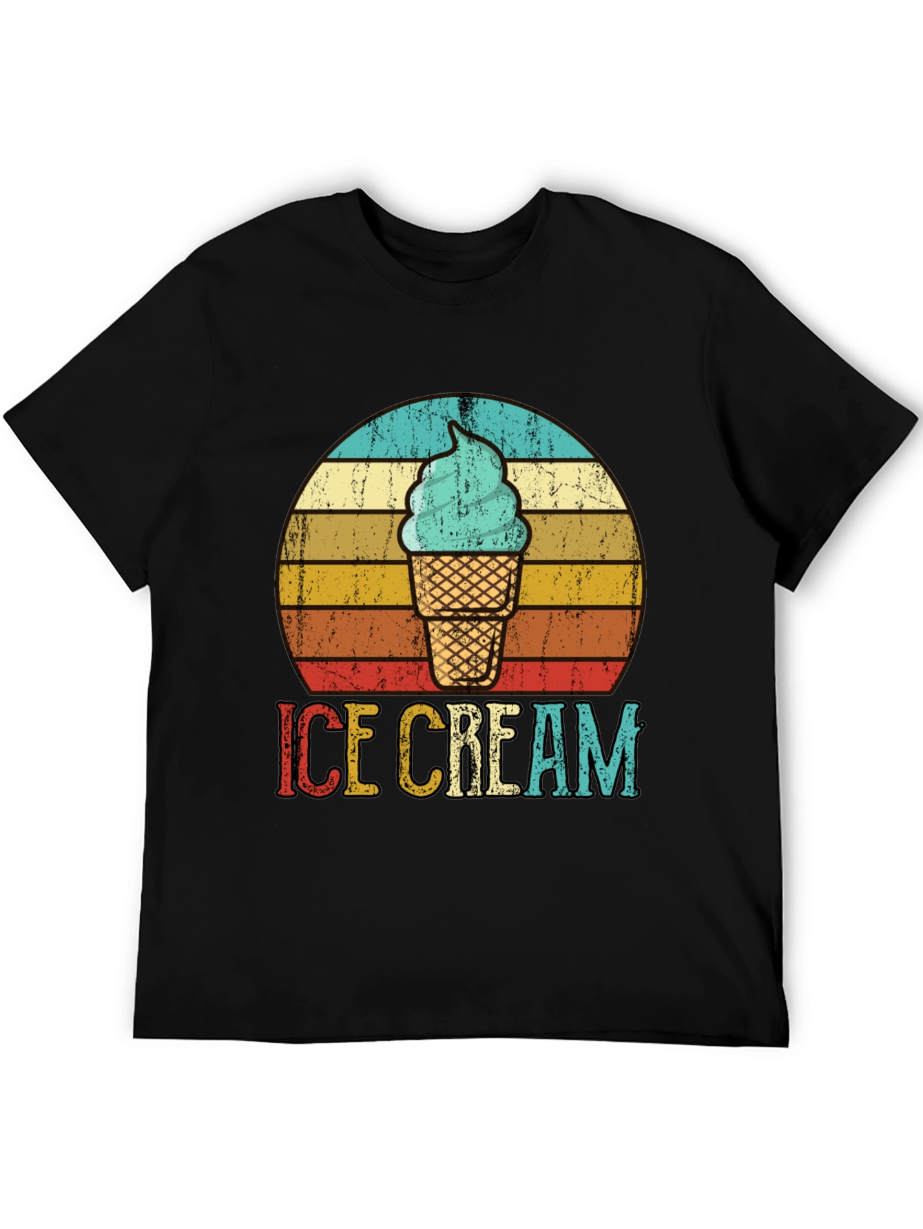 Retro Ice Cream Graphic Tee - Cool Summer Vibes