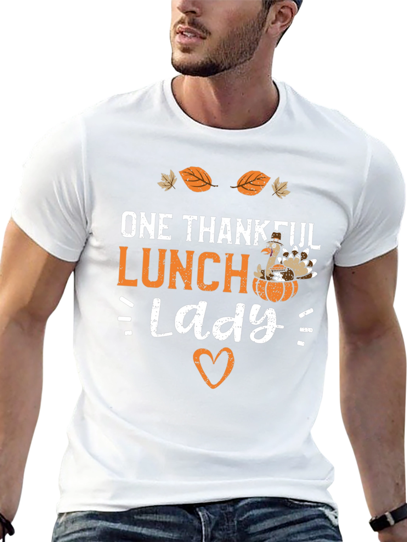One Thankful Lunch Lady Thanksgiving T-Shirt