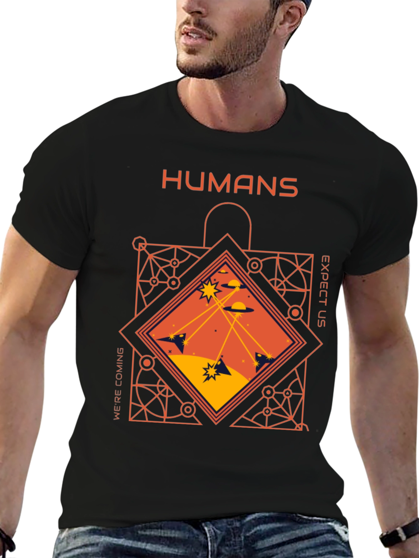 Humans Expect Us T-Shirt Sci-Fi Tee