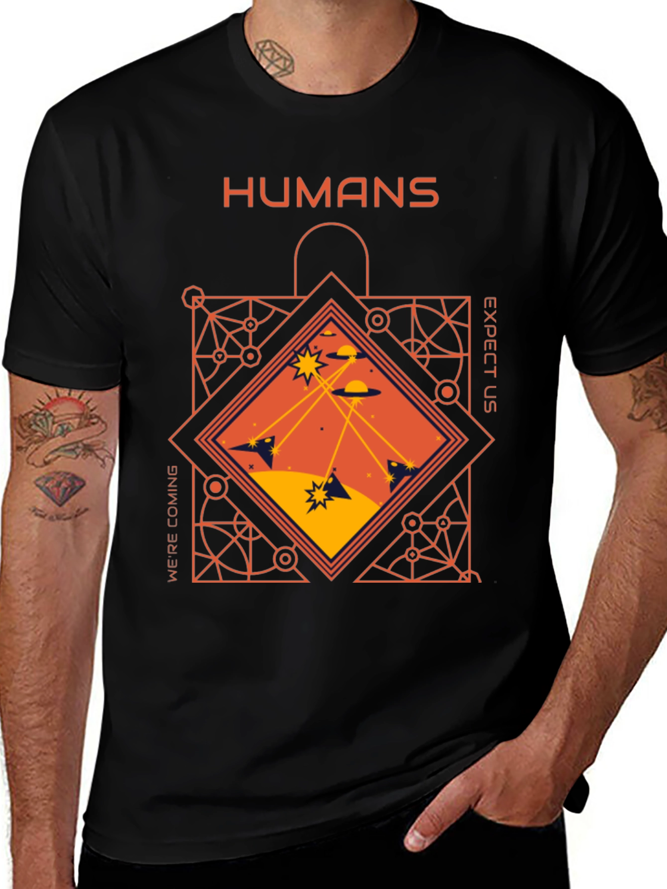 Humans Expect Us T-Shirt Sci-Fi Tee