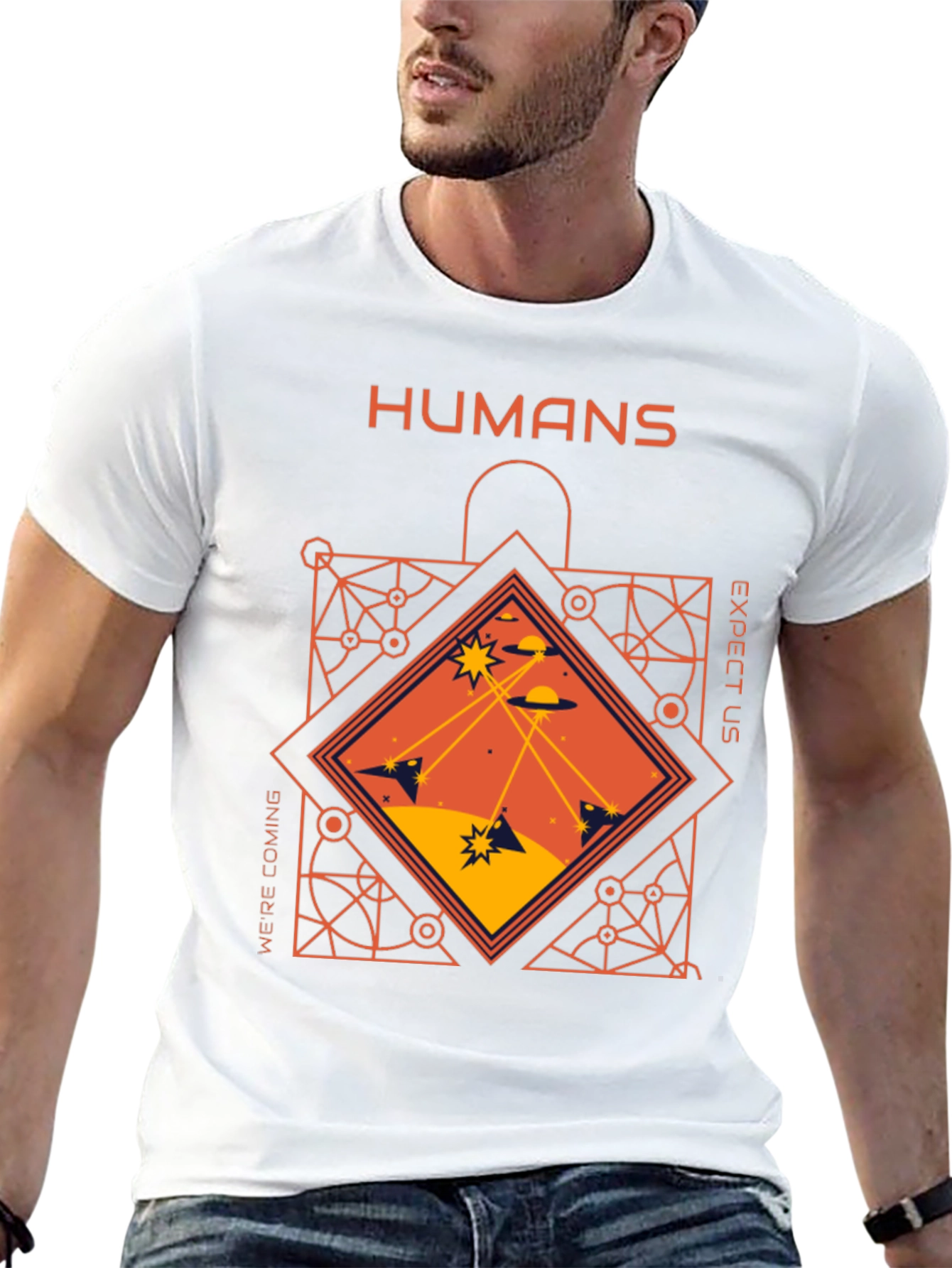 Humans Expect Us T-Shirt Sci-Fi Tee