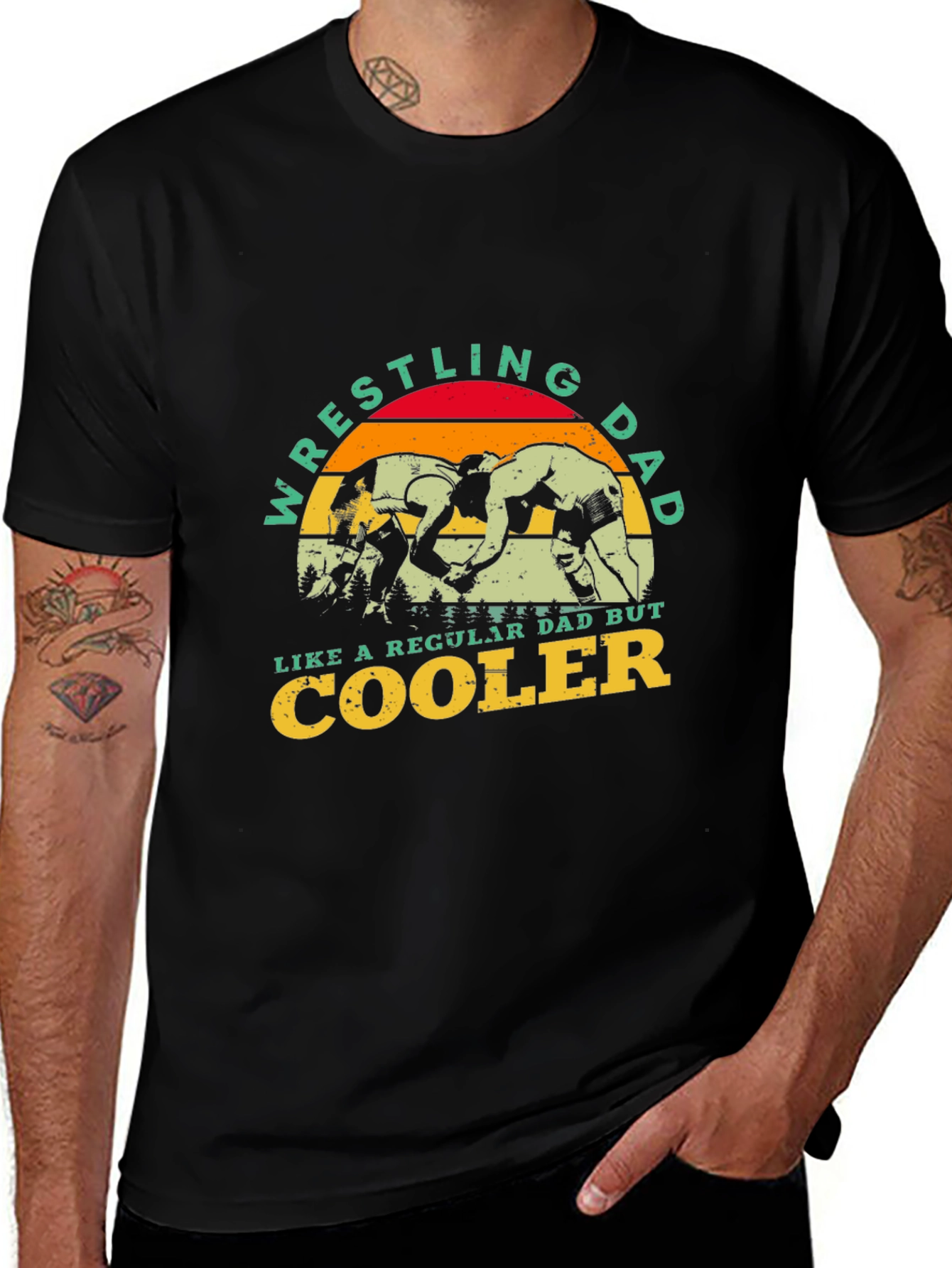 Wrestling Dad T-Shirt - Cool Dad Edition