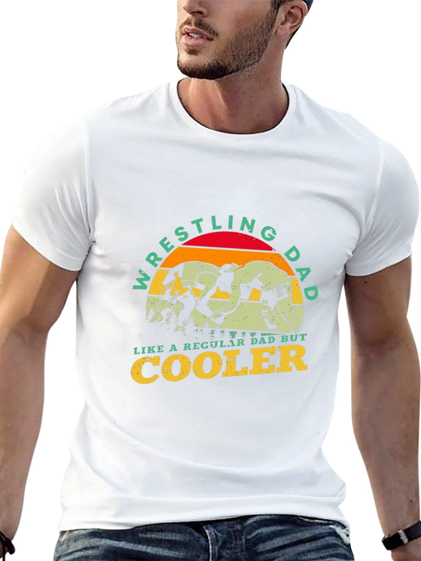 Wrestling Dad T-Shirt - Cool Dad Edition