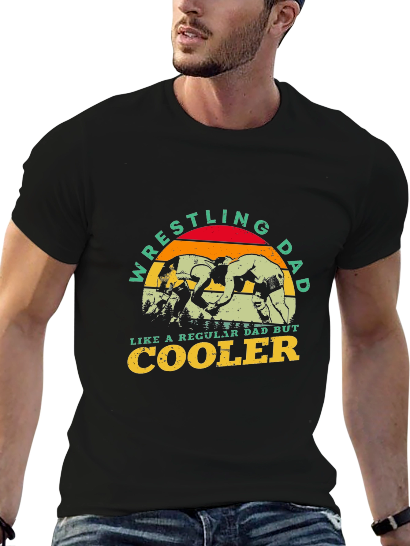 Wrestling Dad T-Shirt - Cool Dad Edition