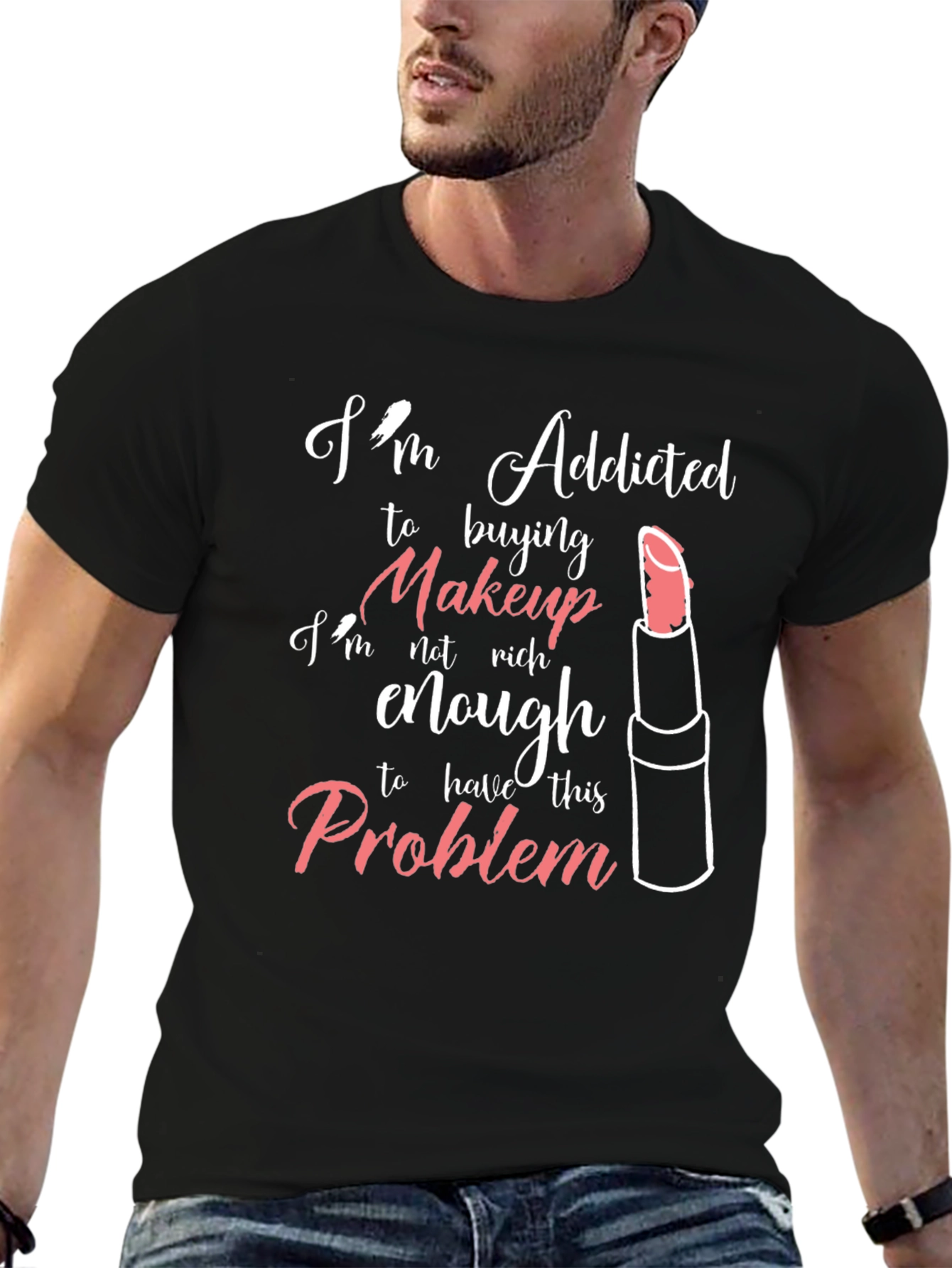 Addicted to Makeup Graphic T-Shirt