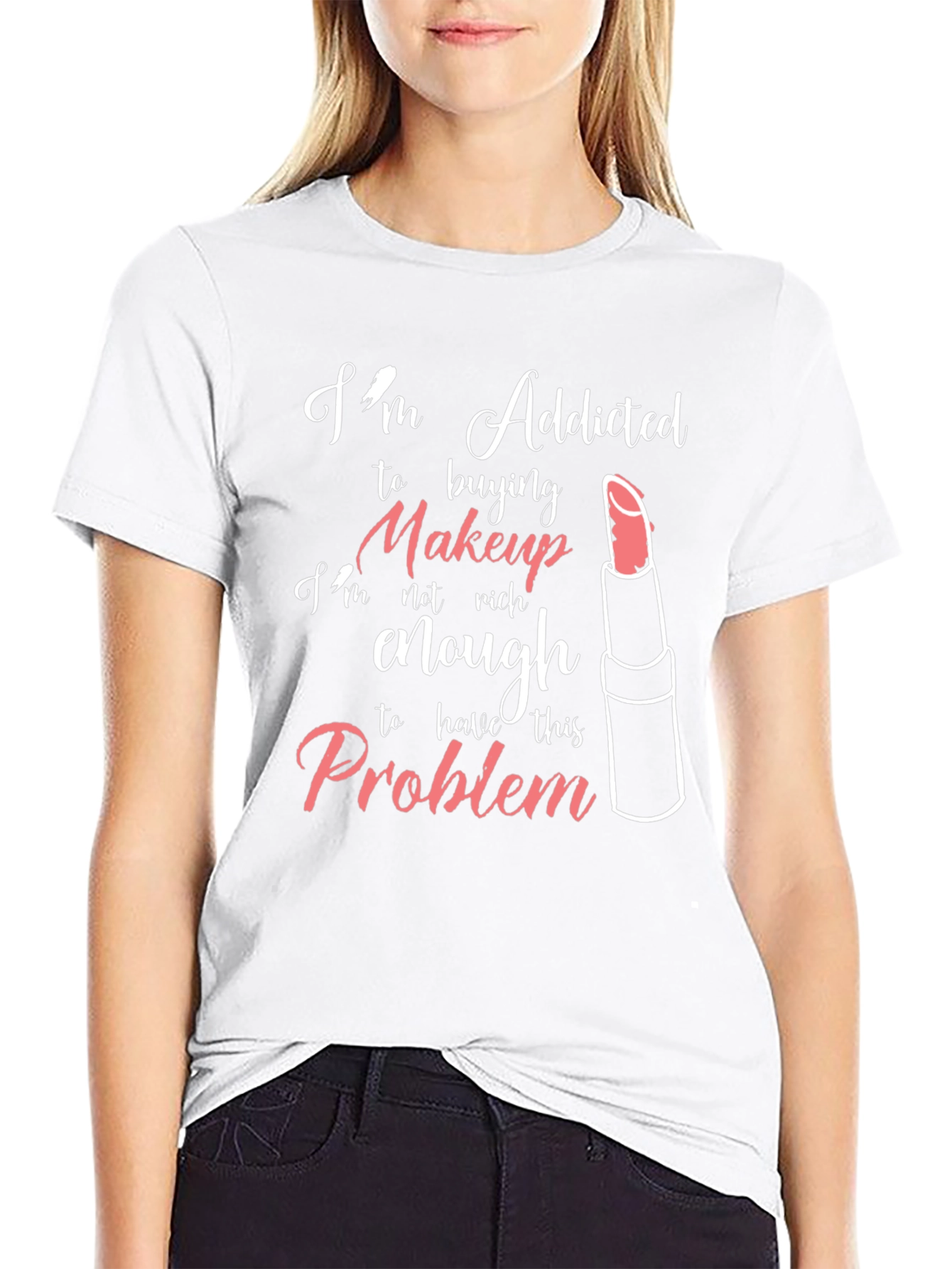 Addicted to Makeup Graphic T-Shirt