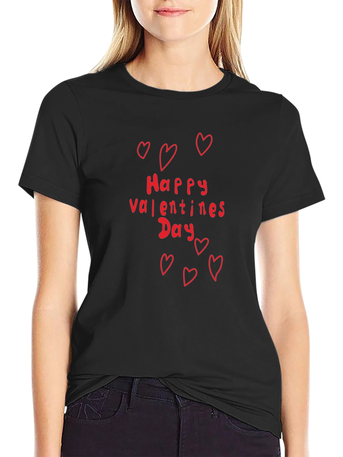 Happy Valentines Day T-Shirt Heart Graphic Tee