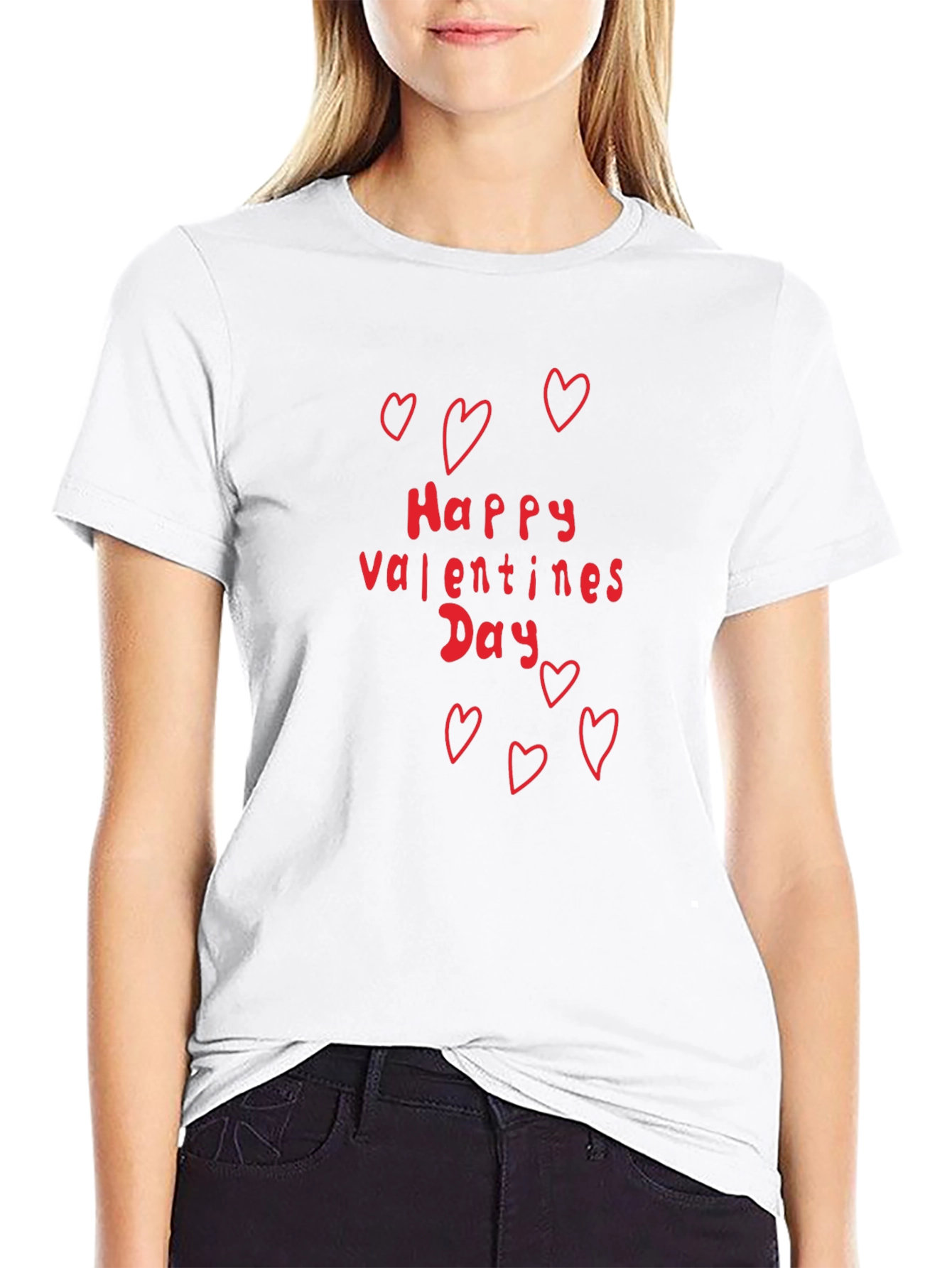 Happy Valentines Day T-Shirt Heart Graphic Tee