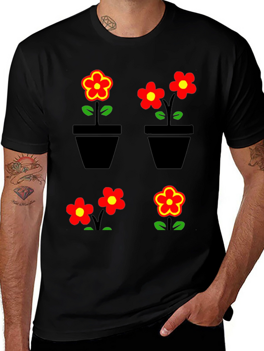 Floral Graphic T-Shirt - Trendy Comfortable