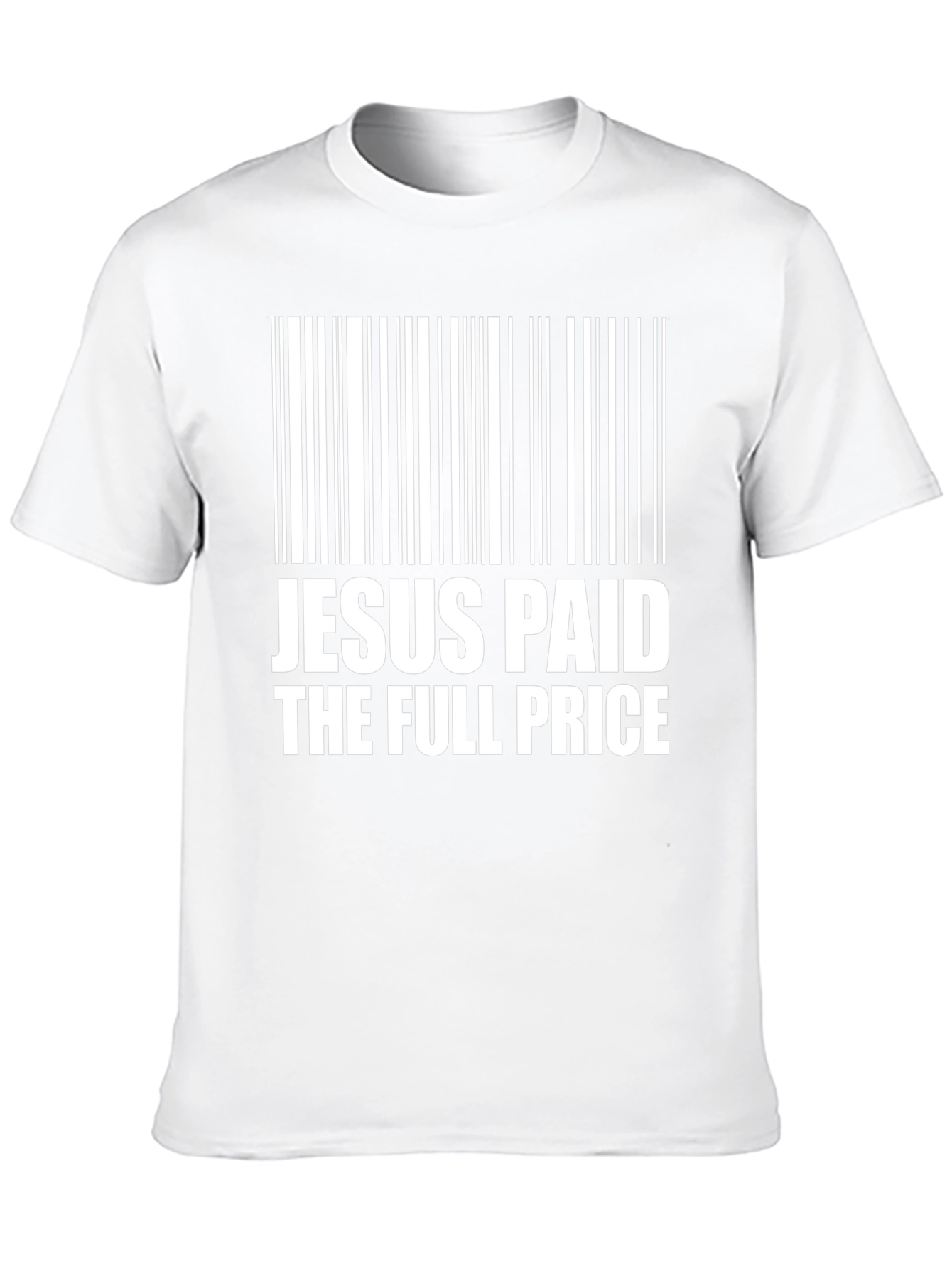 Jesus Paid the Price Barcode Graphic T-Shirt