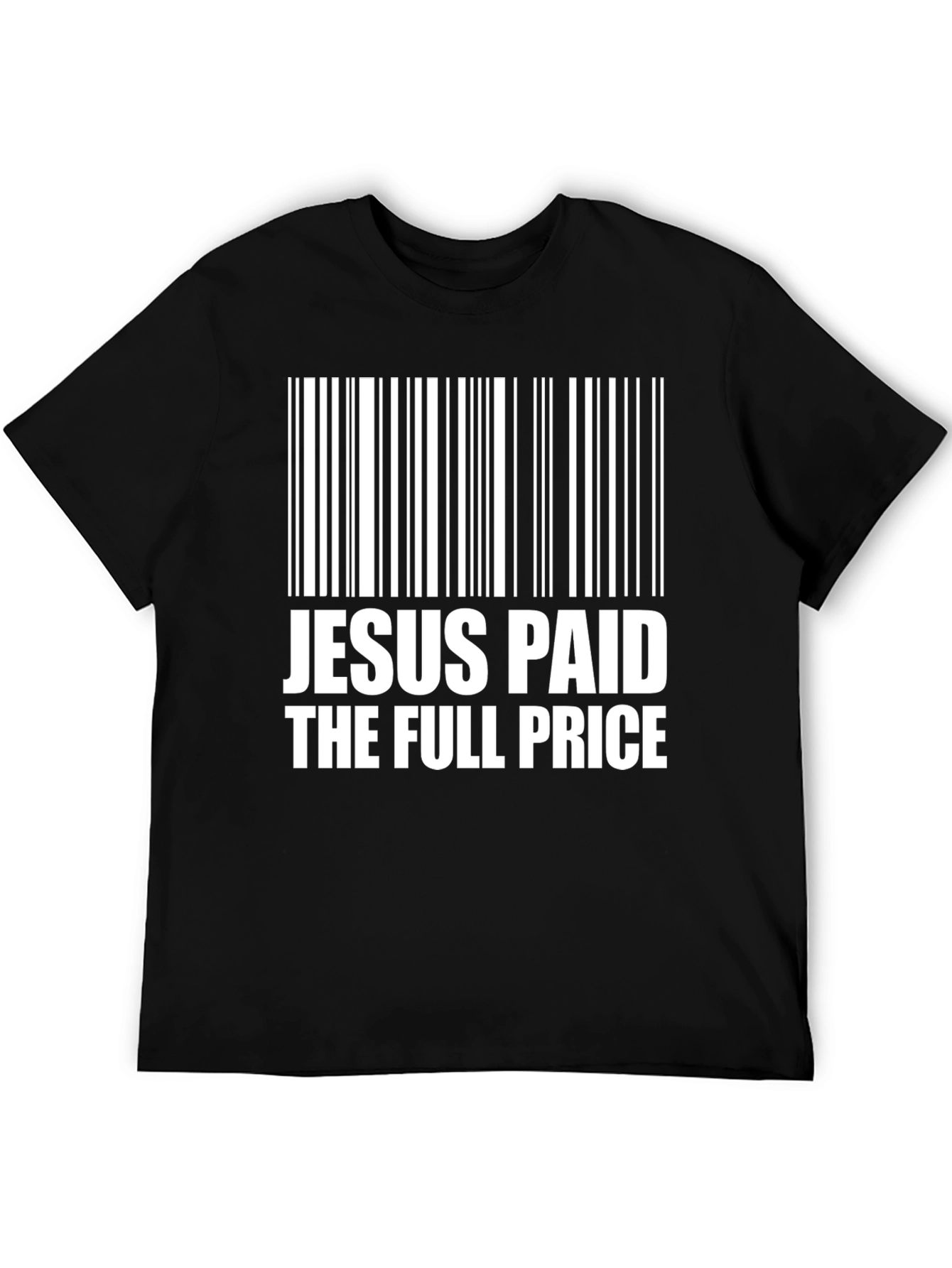 Jesus Paid the Price Barcode Graphic T-Shirt