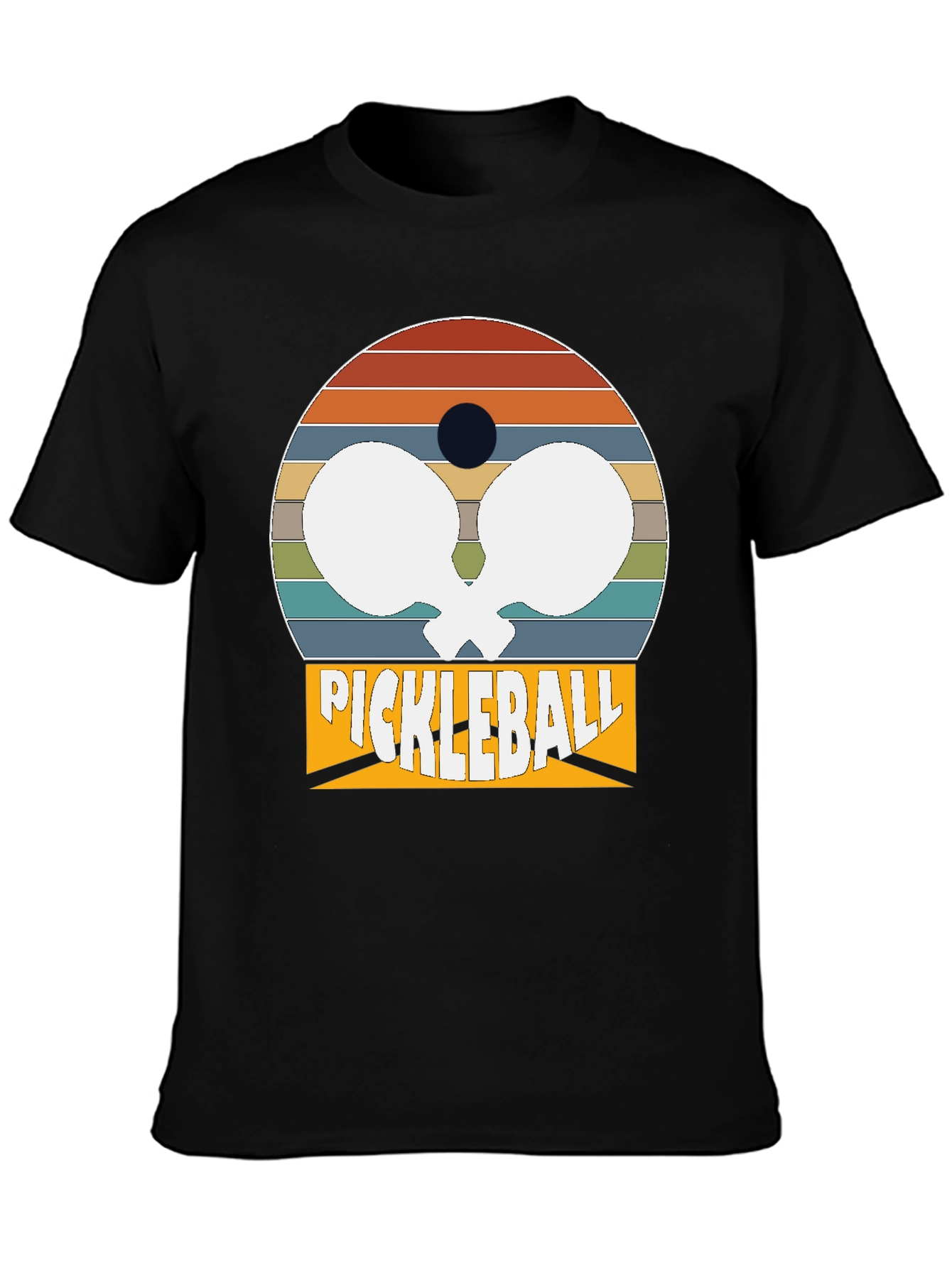 Pickleball Retro Sunset T-Shirt