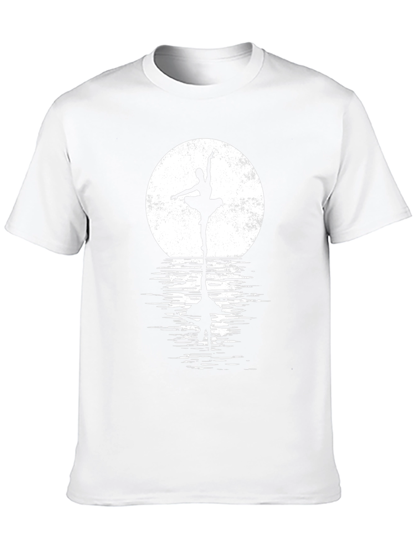 Ballerina Moon Reflection Black T-Shirt