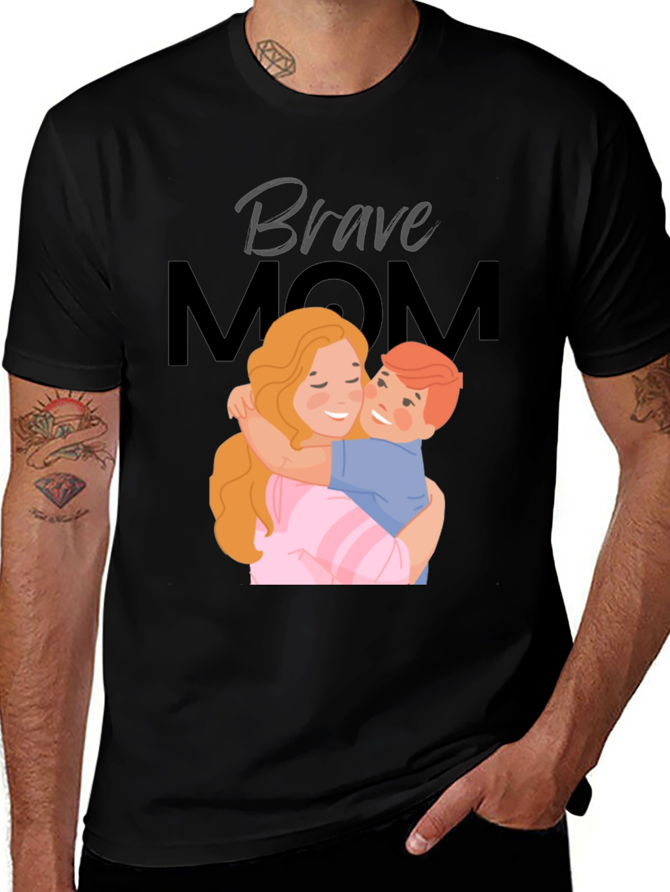 Brave Mom T-Shirt - Mothers Day Gift