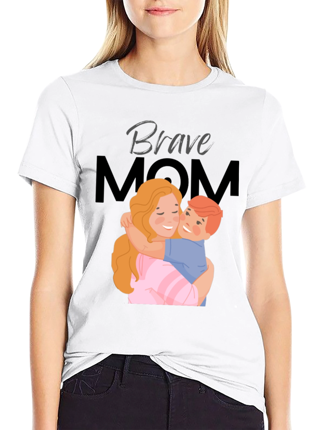 Brave Mom T-Shirt - Mothers Day Gift