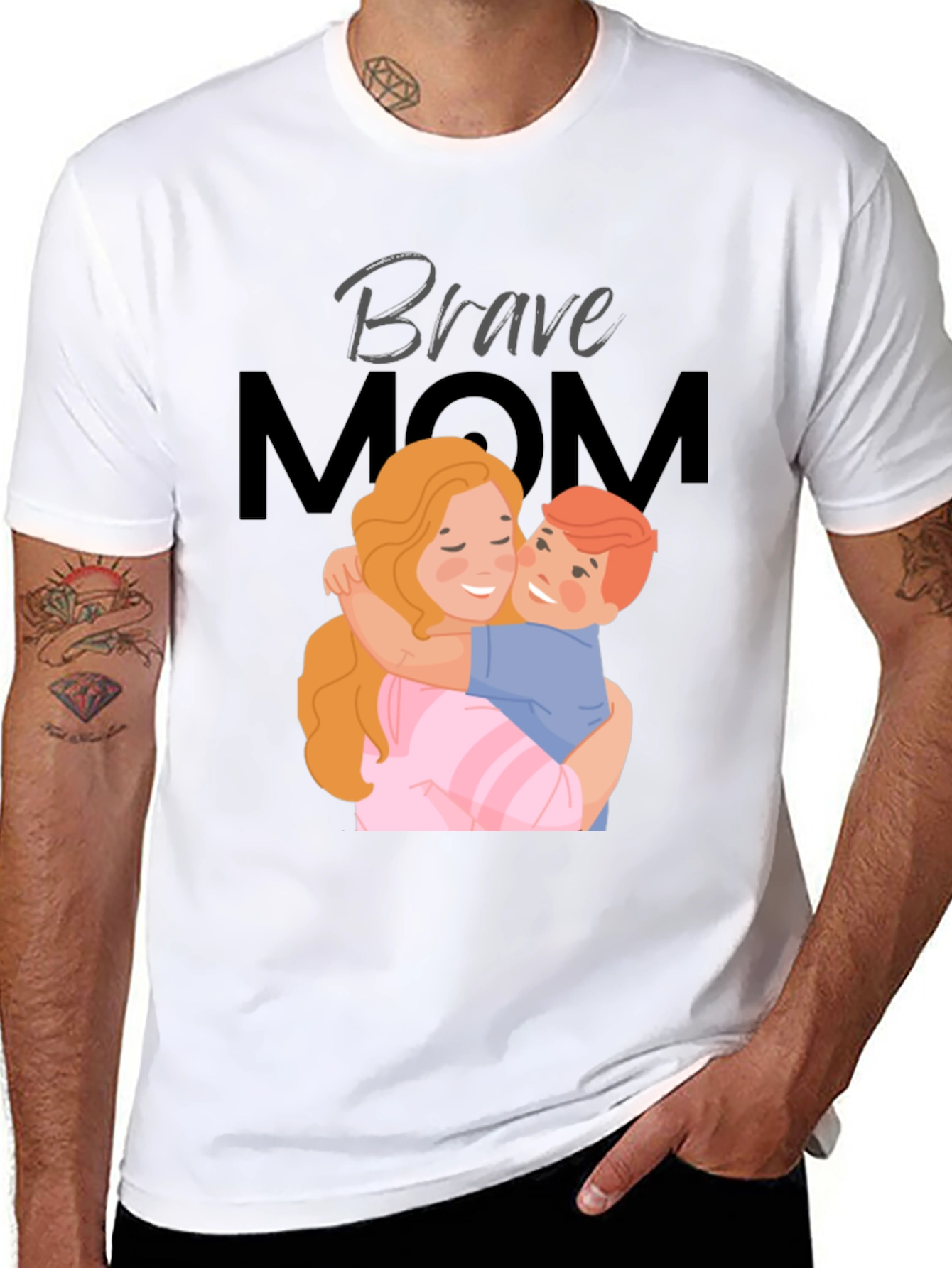Brave Mom T-Shirt - Mothers Day Gift