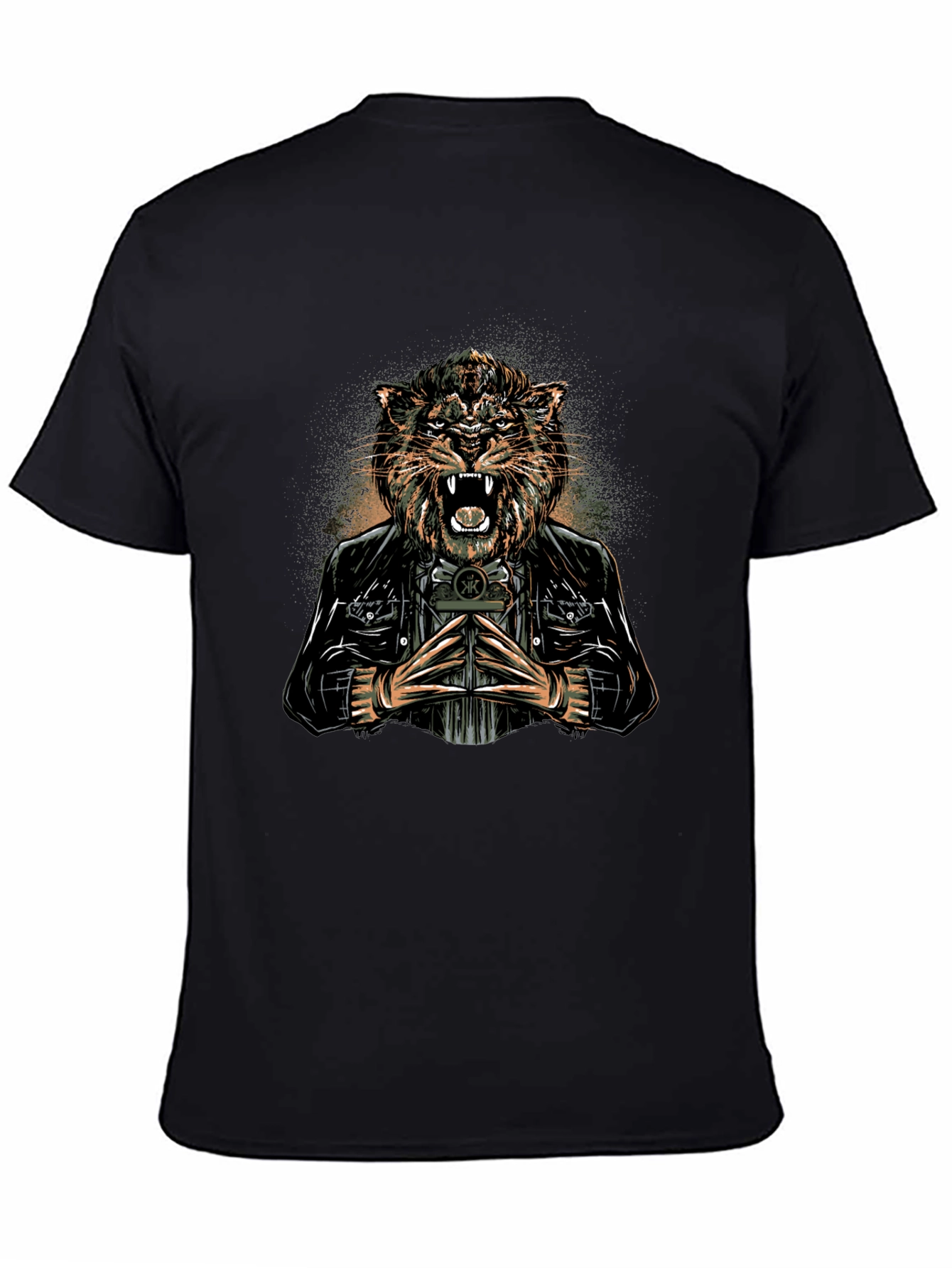 Tiger Biker Graphic Tee - Fierce Style