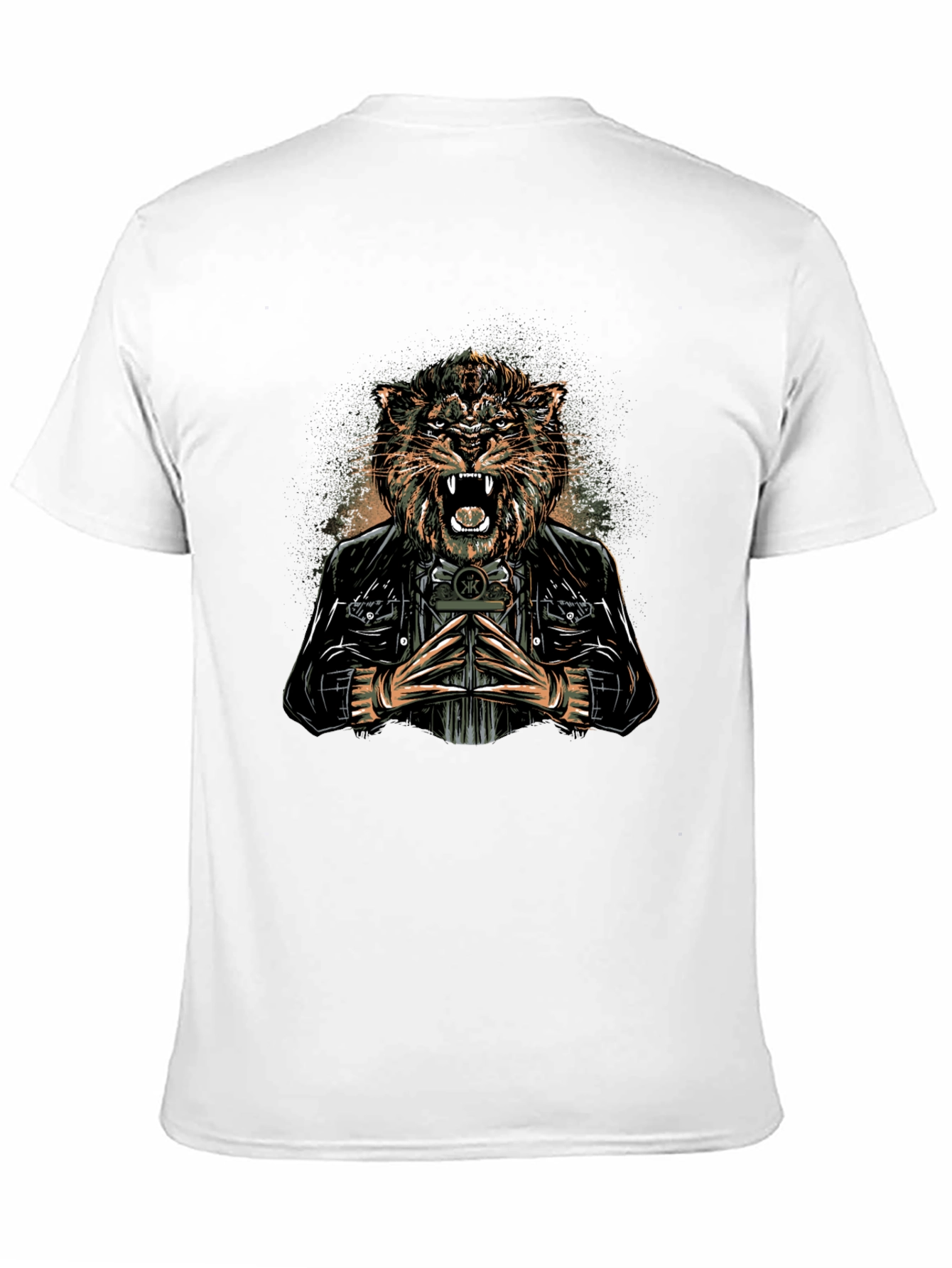 Tiger Biker Graphic Tee - Fierce Style