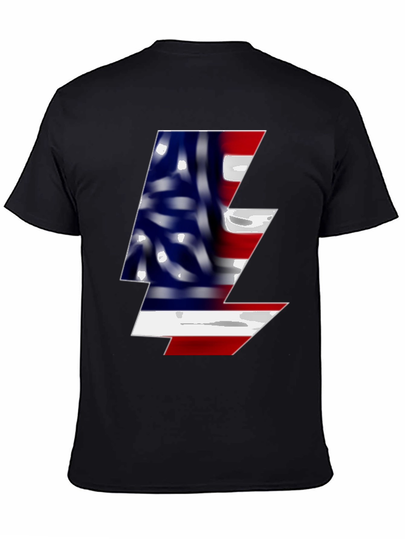 American Flag Lightning Bolt Graphic Tee