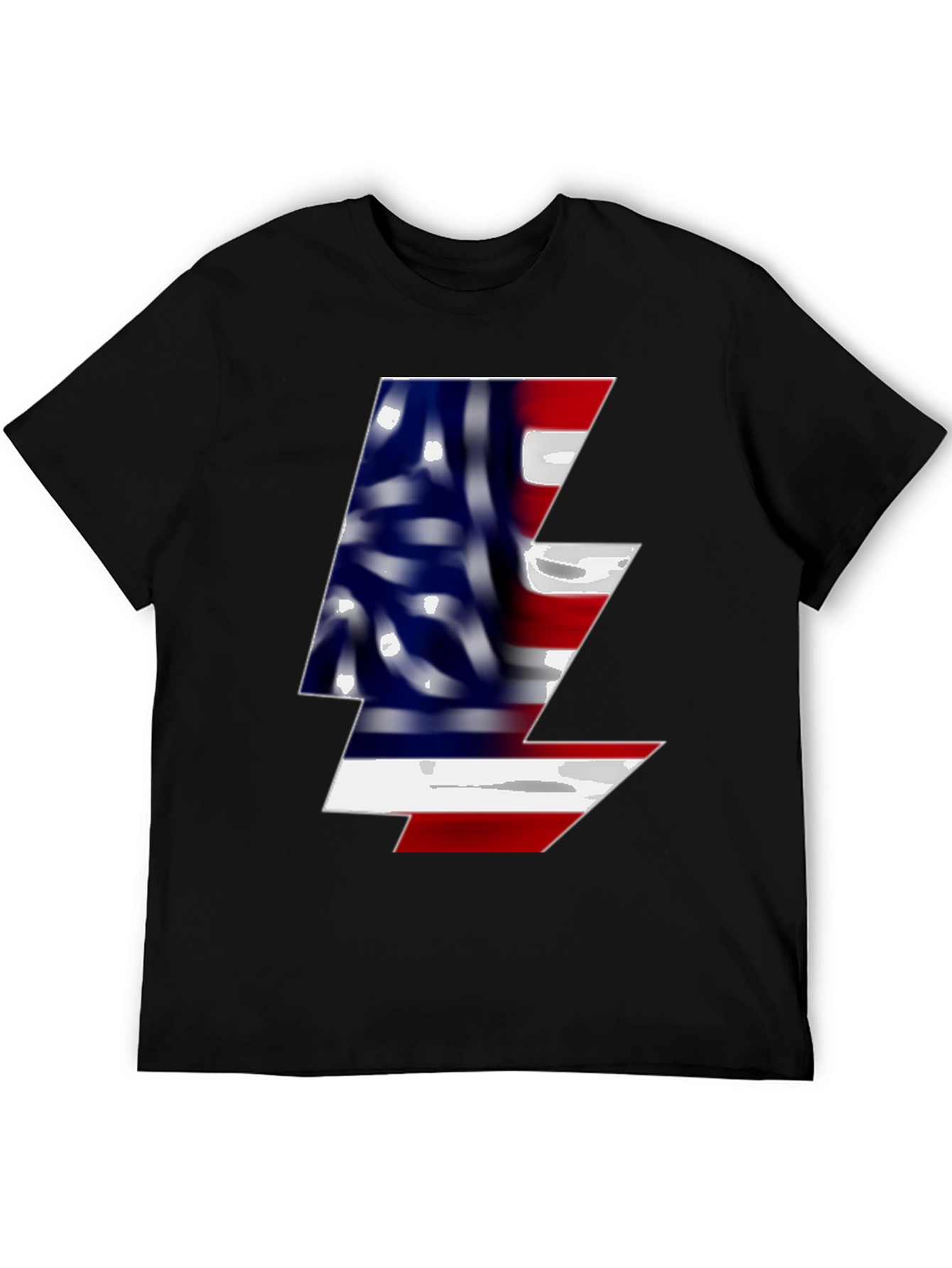 American Flag Lightning Bolt Graphic Tee