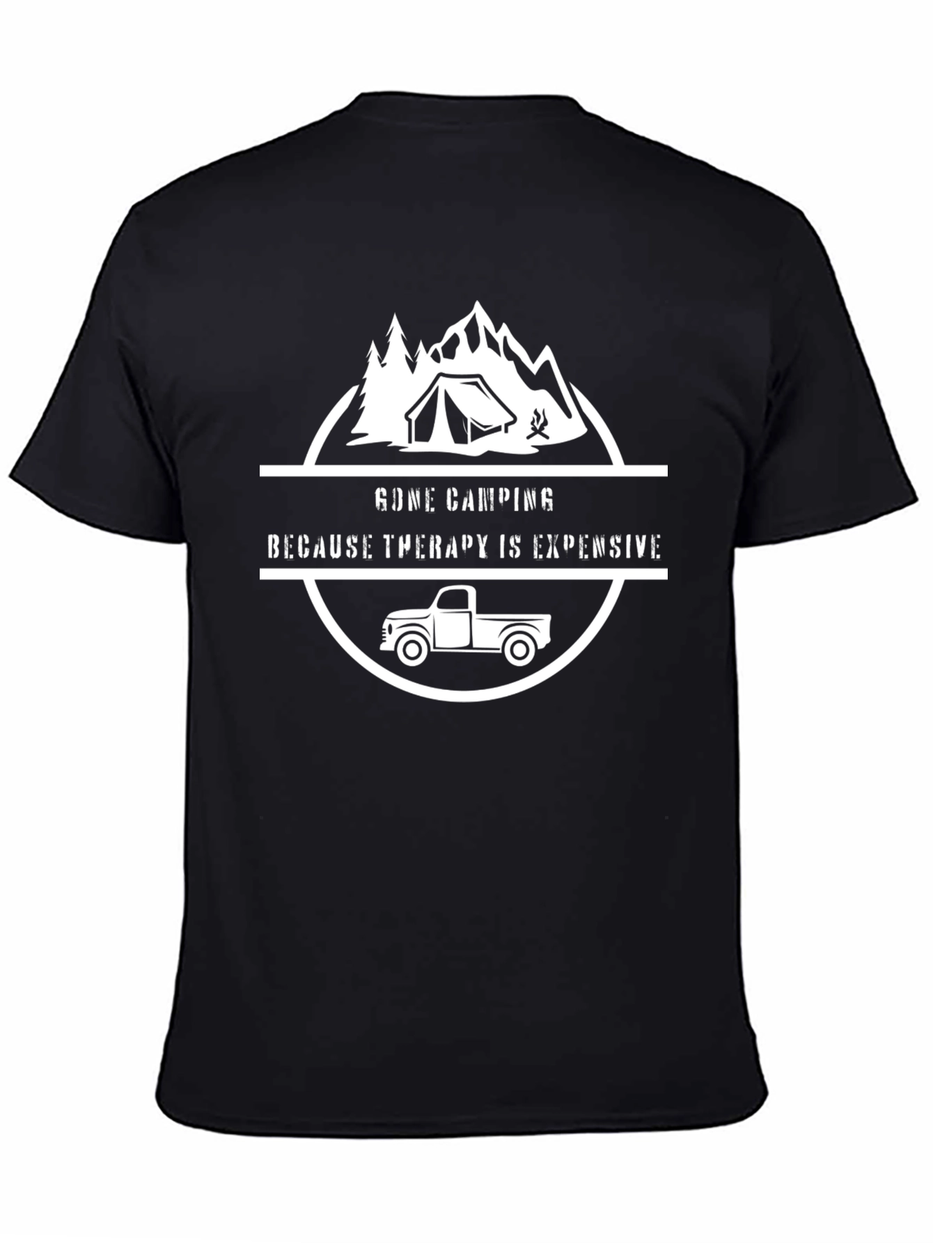 Gone Camping T-Shirt - Therapy is Expensive Tee