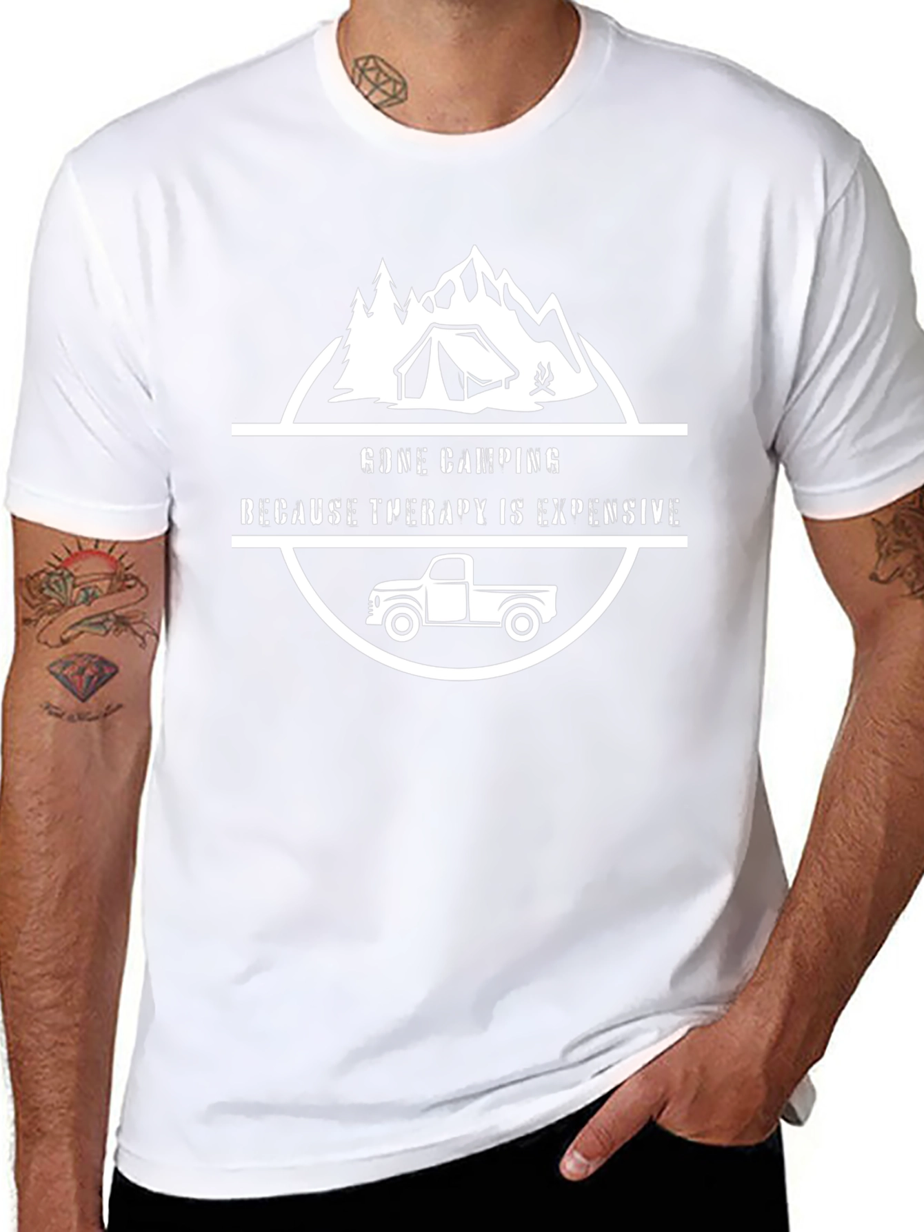 Gone Camping T-Shirt - Therapy is Expensive Tee