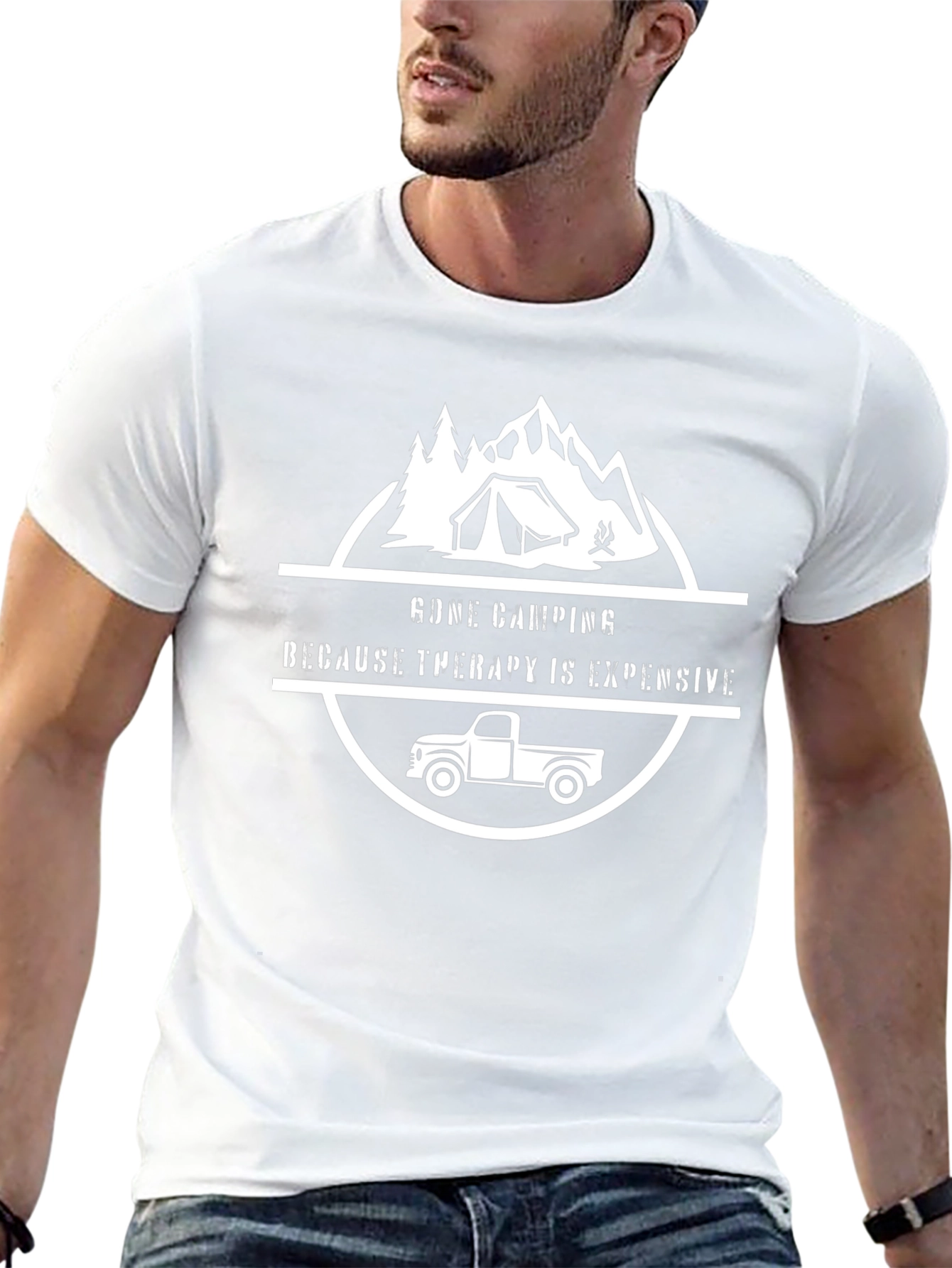 Gone Camping T-Shirt - Therapy is Expensive Tee