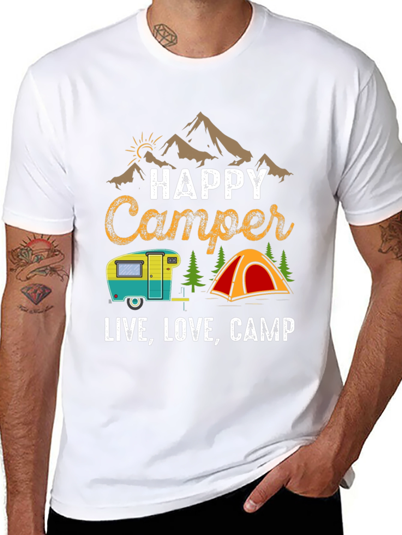 Happy Camper Graphic Tee - Live Love Camp