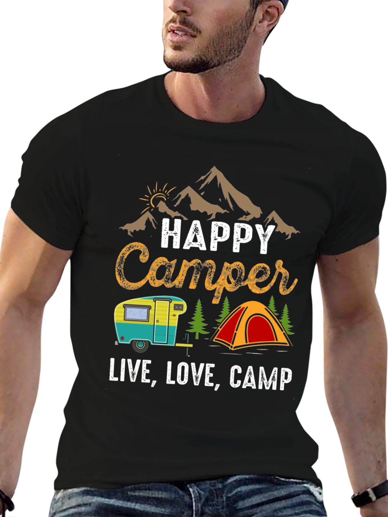 Happy Camper Graphic Tee - Live Love Camp