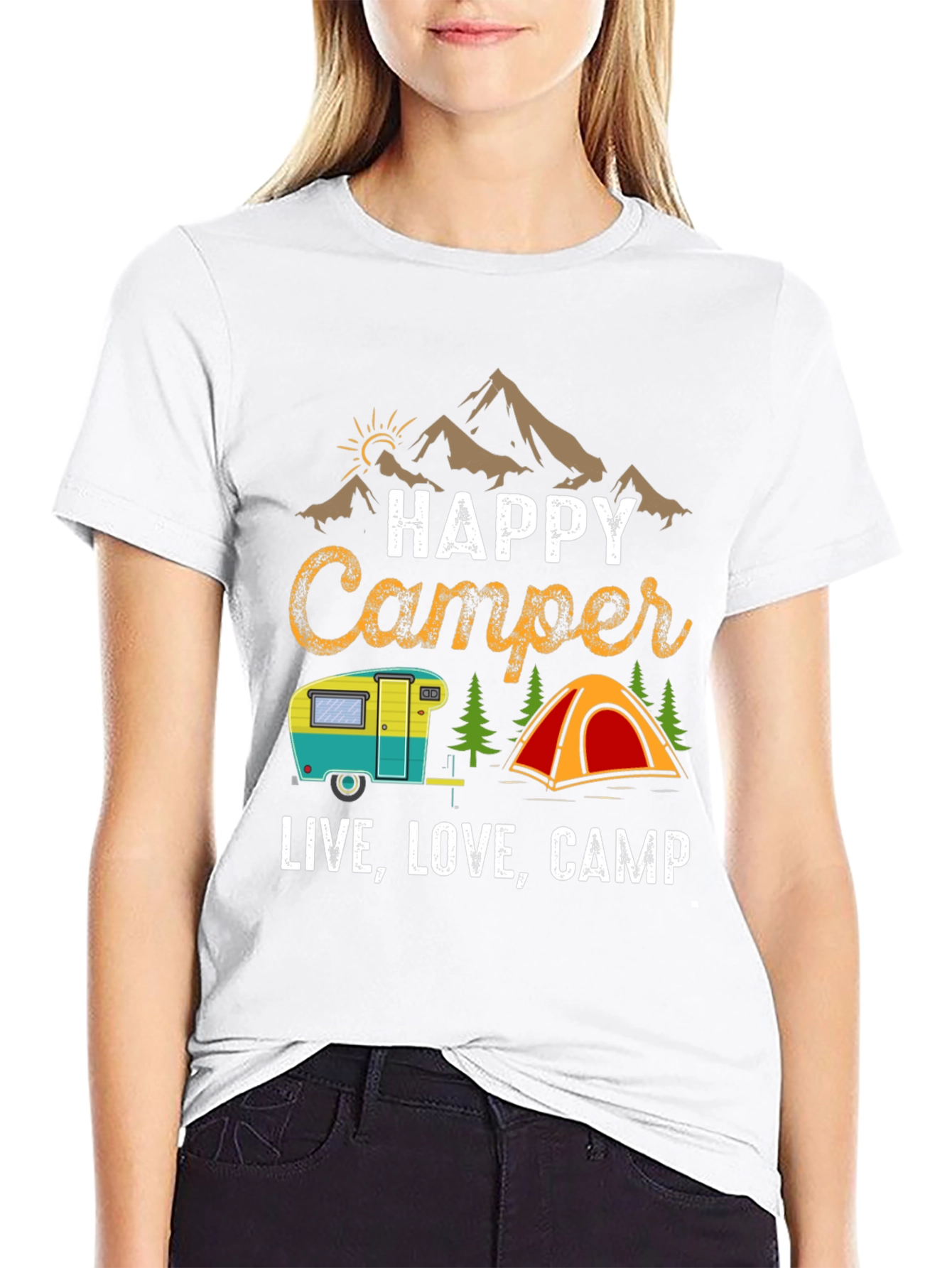 Happy Camper Graphic Tee - Live Love Camp