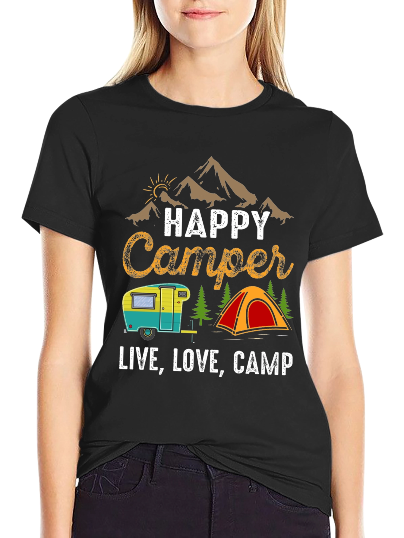 Happy Camper Graphic Tee - Live Love Camp