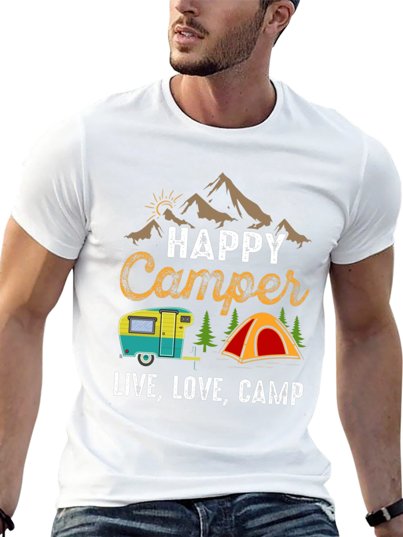 Happy Camper Graphic Tee - Live Love Camp