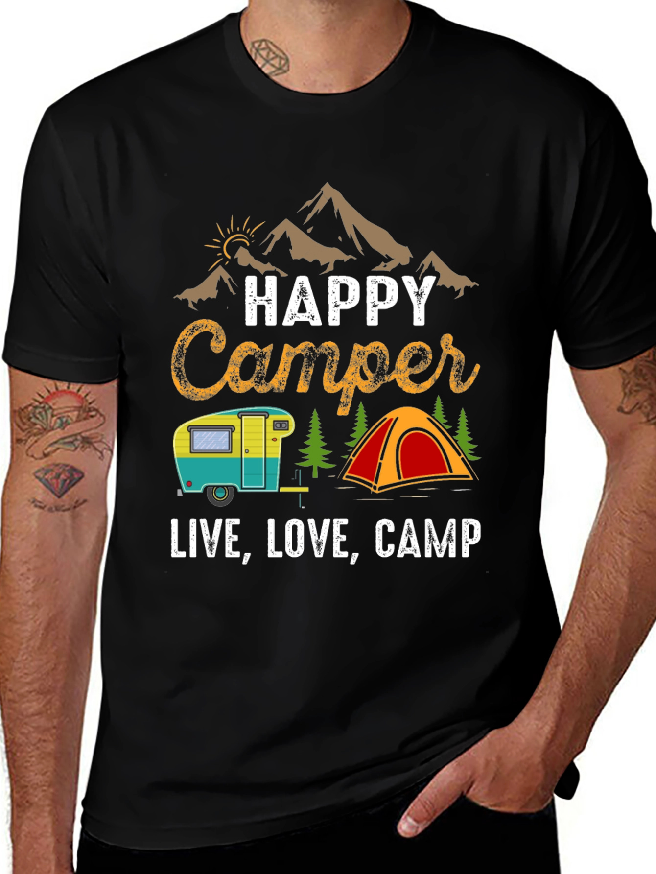 Happy Camper Graphic Tee - Live Love Camp