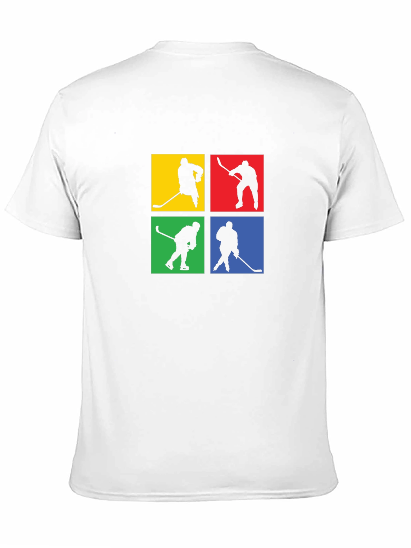 Hockey Silhouette Graphic Tee - Black