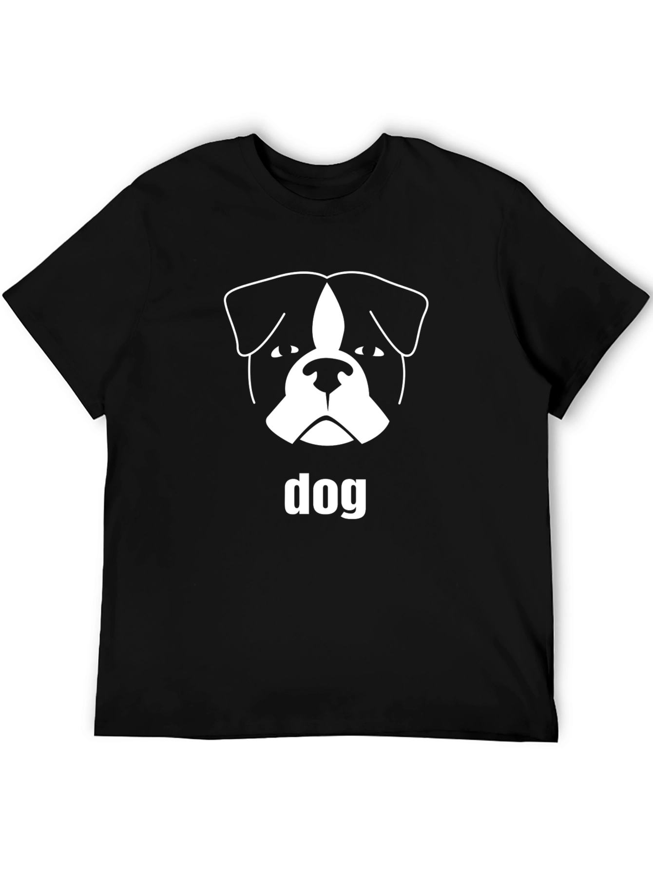 Dog Graphic Tee - Unisex Black T-Shirt