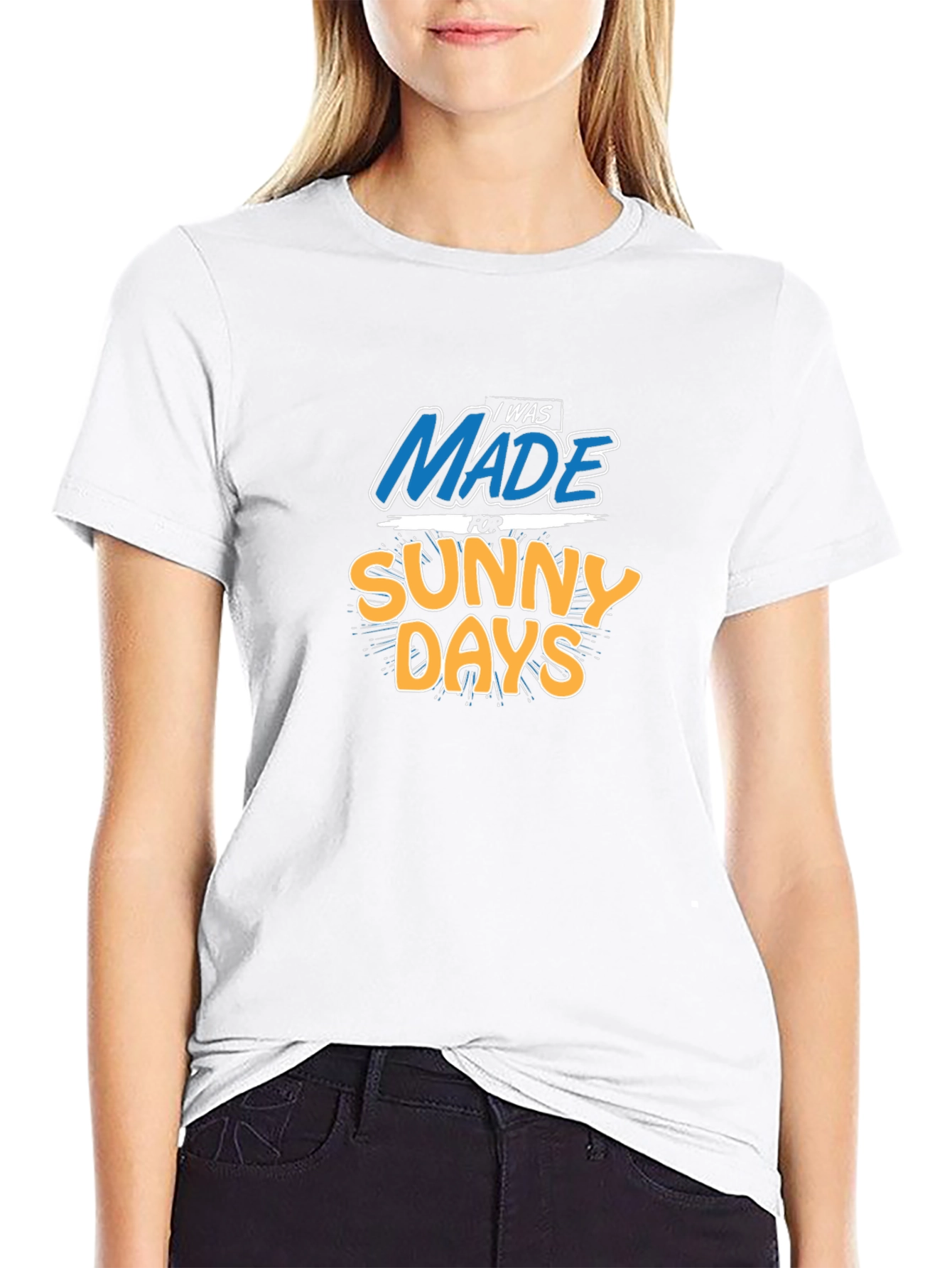 Made for Sunny Days Graphic T-Shirt - Black