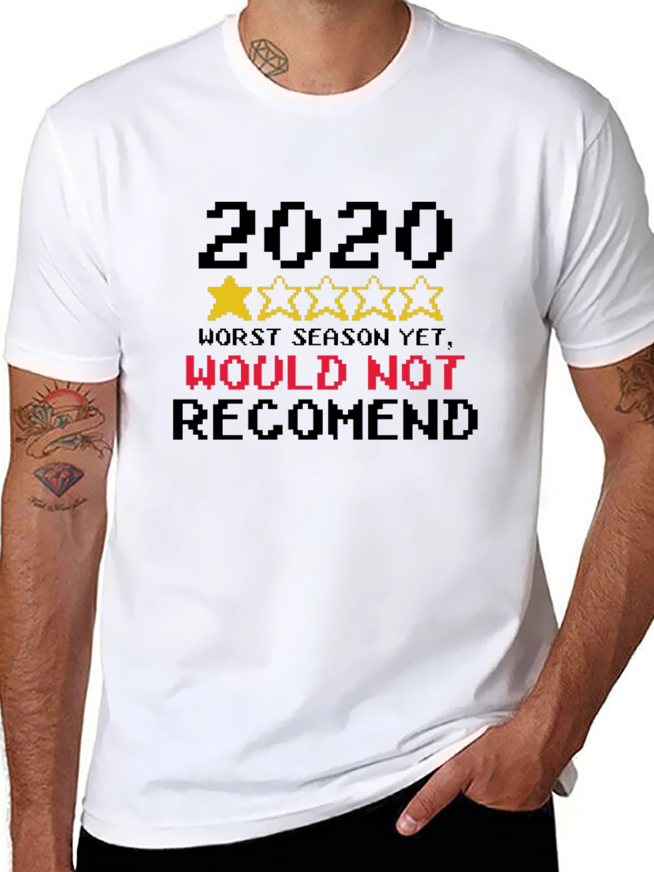 2020 One-Star Review T-Shirt - Would Not Recommend