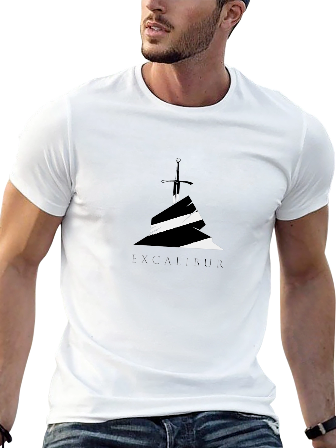Excalibur Graphic T-Shirt - Black Cotton Tee